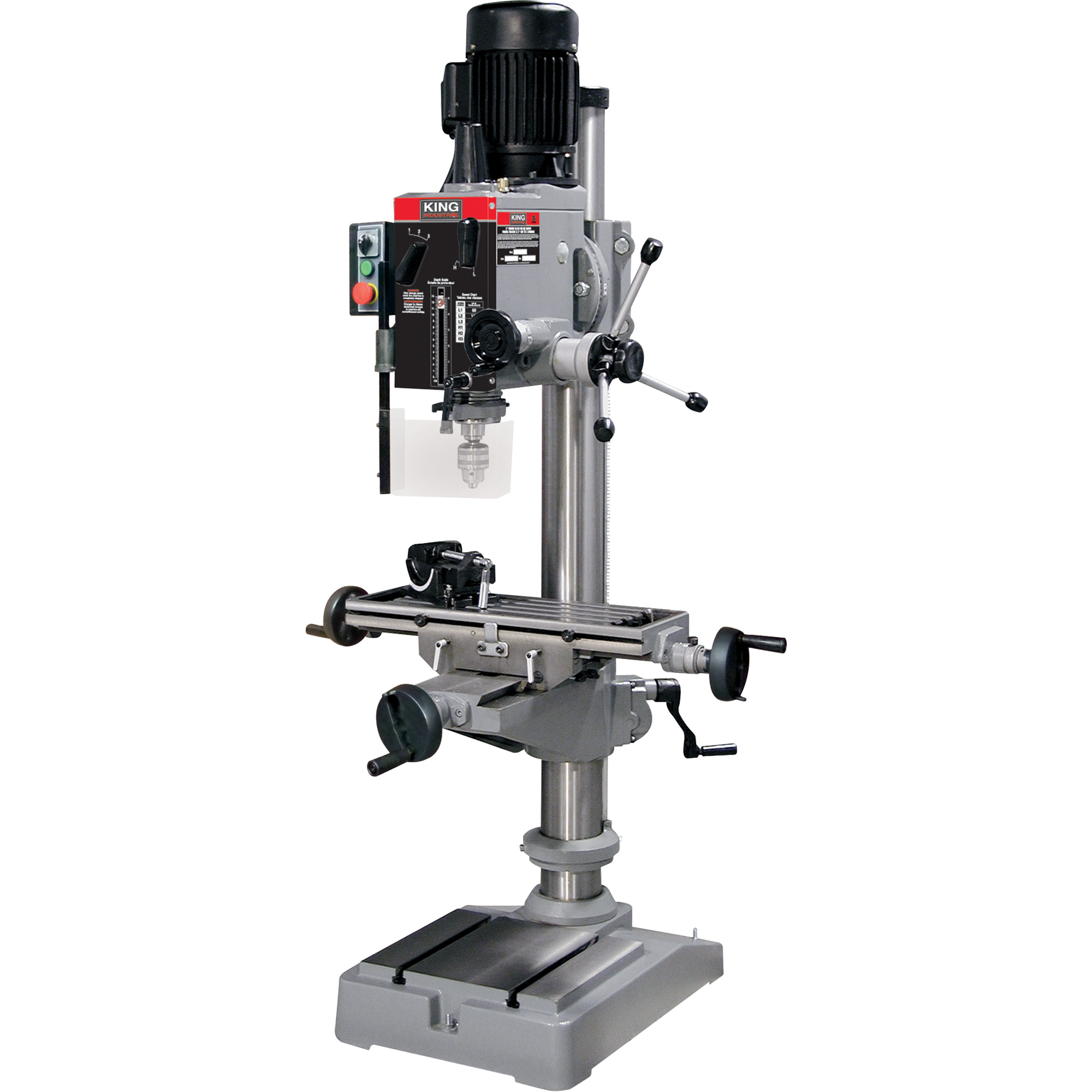 King Canada KC-40HC-6 Gearhead Milling Drilling Machine, 6 Speeds