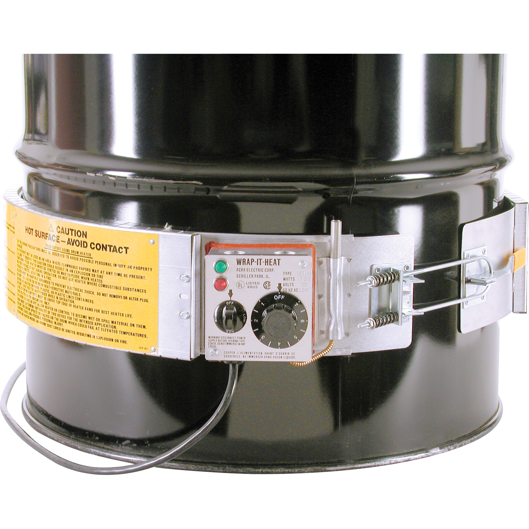 Expo Engineering TRX-30 L/R 120V Drum Heater, Steel Drums, 25 US gal (20.82  imp. Gal.), 120 V
