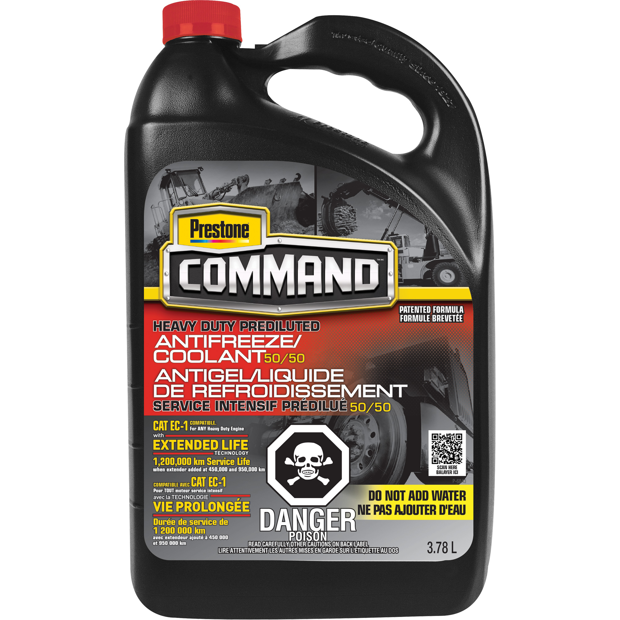 PRESTONE Command® HeavyDuty NOAT 50/50 Prediluted Antifreeze/Coolant