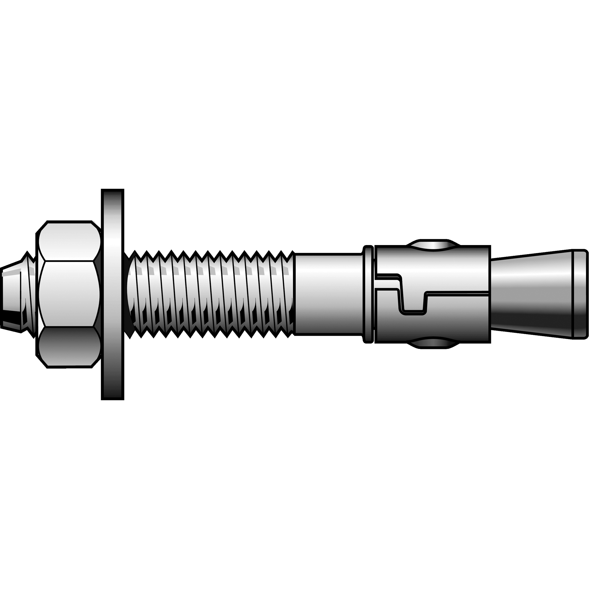 Power-Stud™ Wedge Anchors, Carbon Steel, 7/8" x 8"