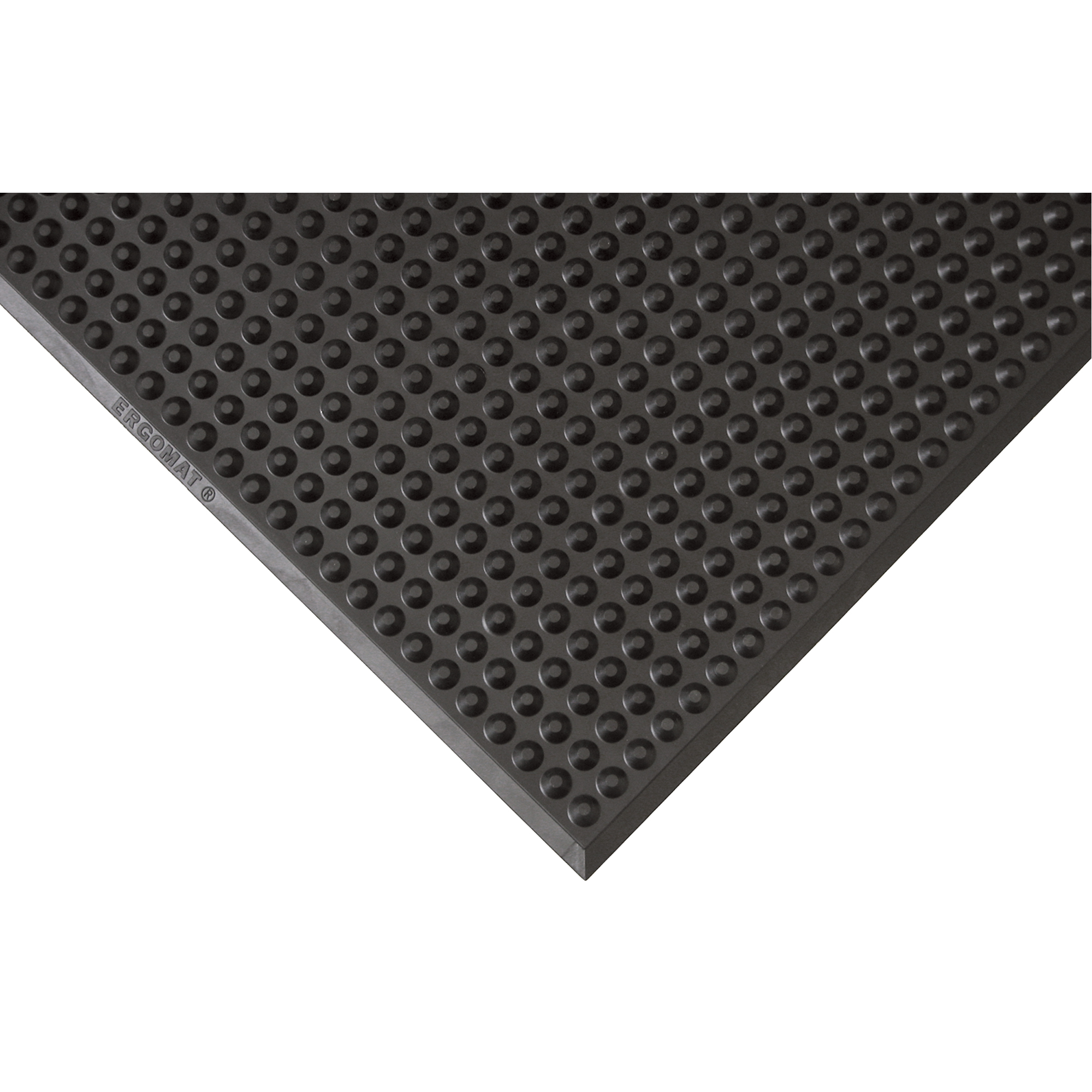 Nitril Antifatigue Mats, Textured, 4' x 3' x 1/2", Black, Rubber JA076