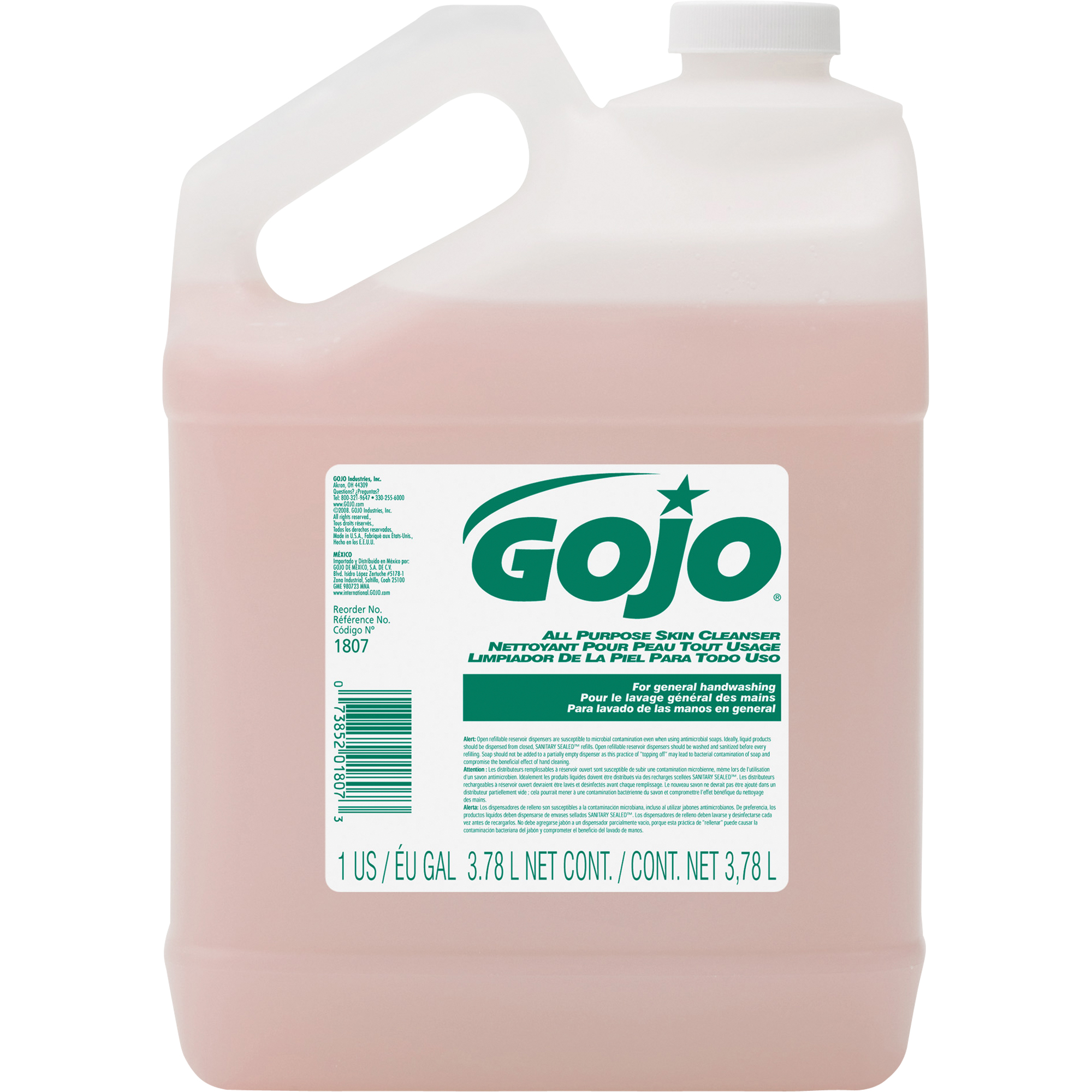 GOJO AllPurpose Skin Cleanser, Cream, 3.78 L, Scented JA398 (180704