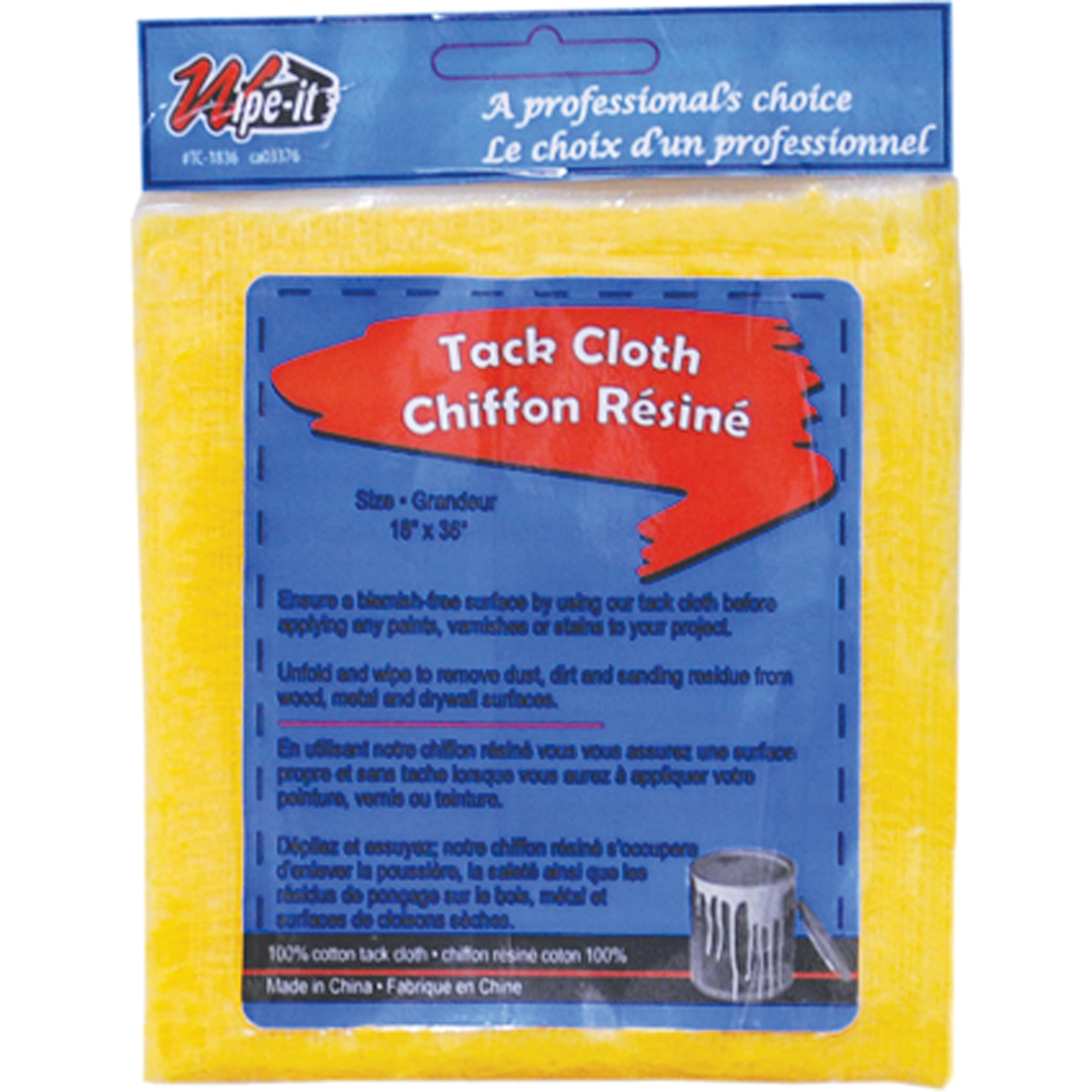 WIPECO Tack Cloths JB988 (TC1836) Shop Tack Cloth TENAQUIP