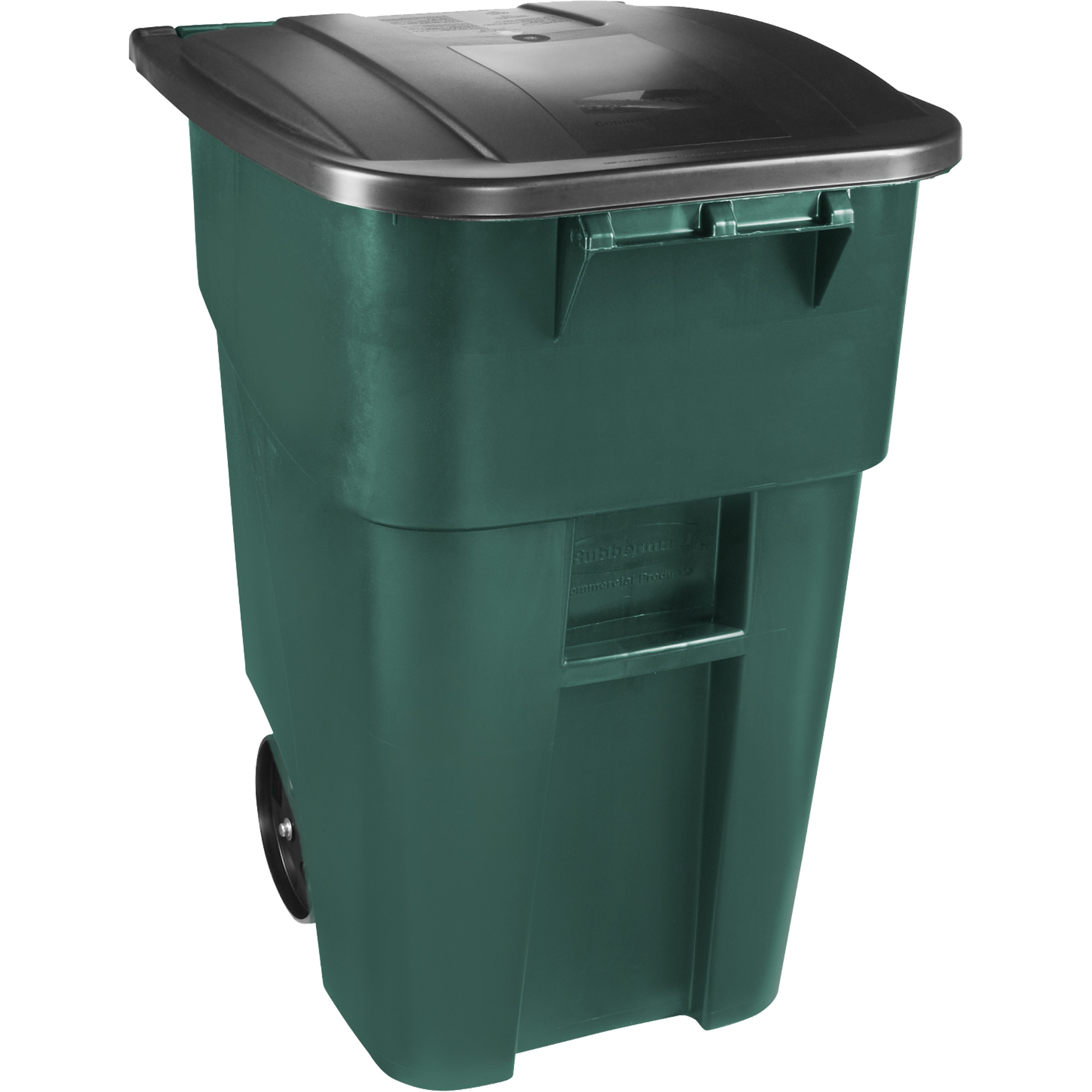 RUBBERMAID Brute® Roll-Out Container with Lid, Plastic, 50 US gal ...
