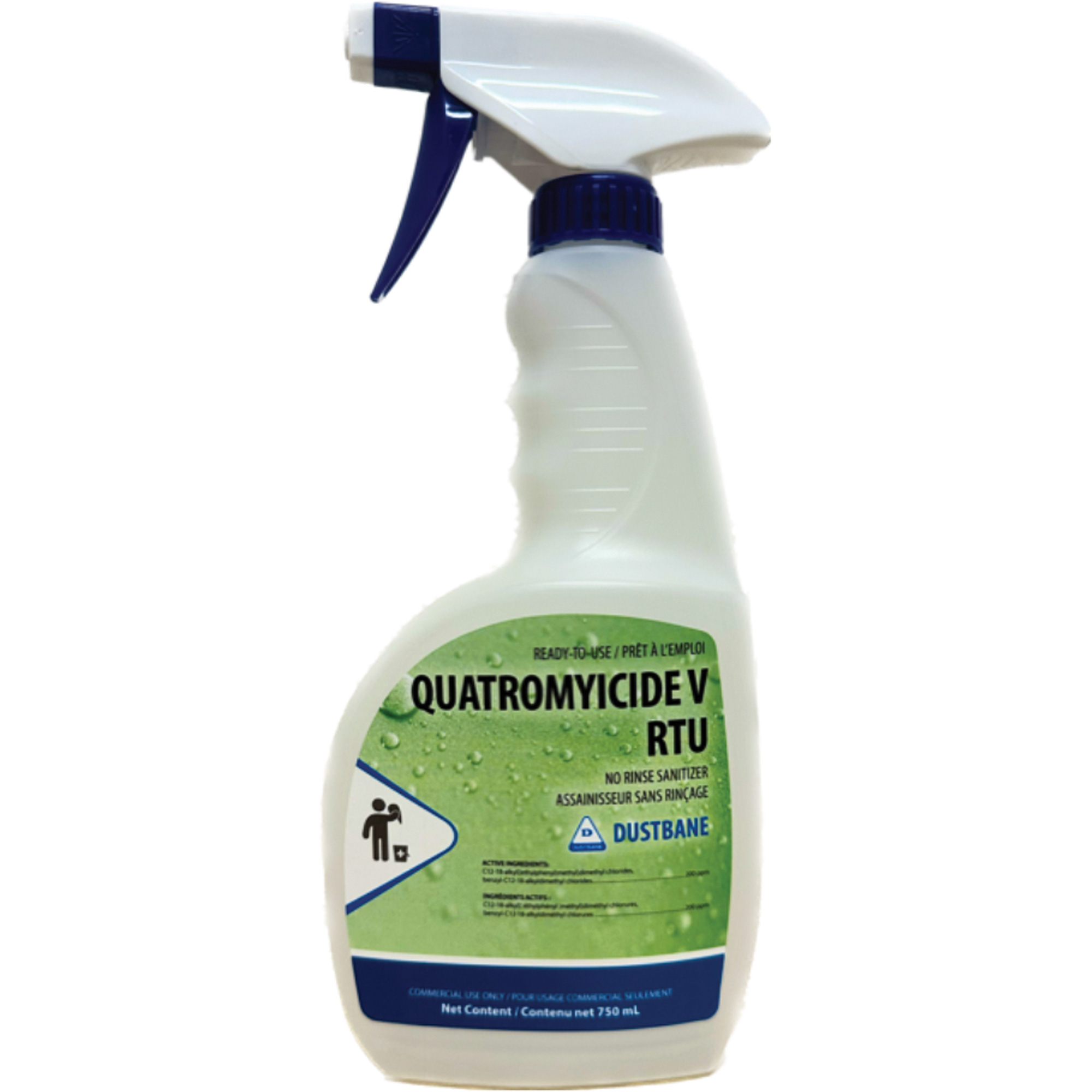 Dustbane 52889 Quatromyicide II Liquid Germicide, 750 ml, Trigger