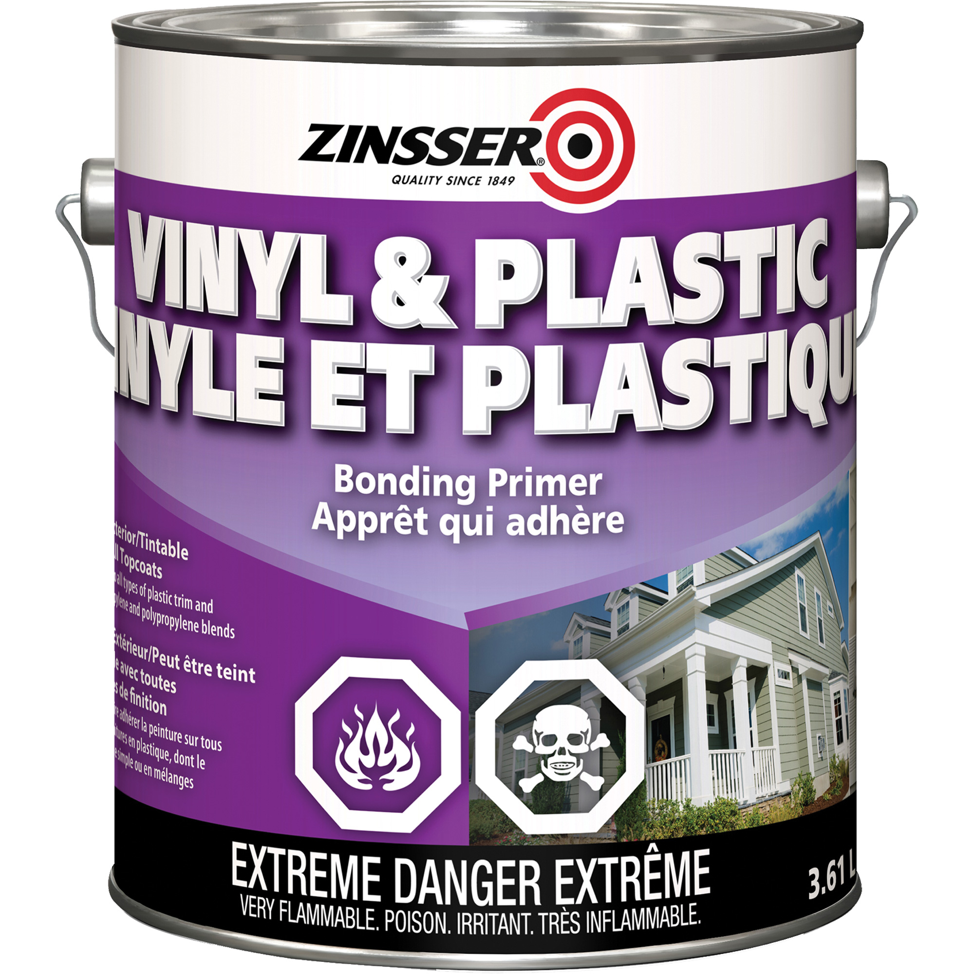 ZINSSER Vinyl & Plastic Bonding Primer, 916 ml, Gallon, White JL324 (289379) Shop Specialty