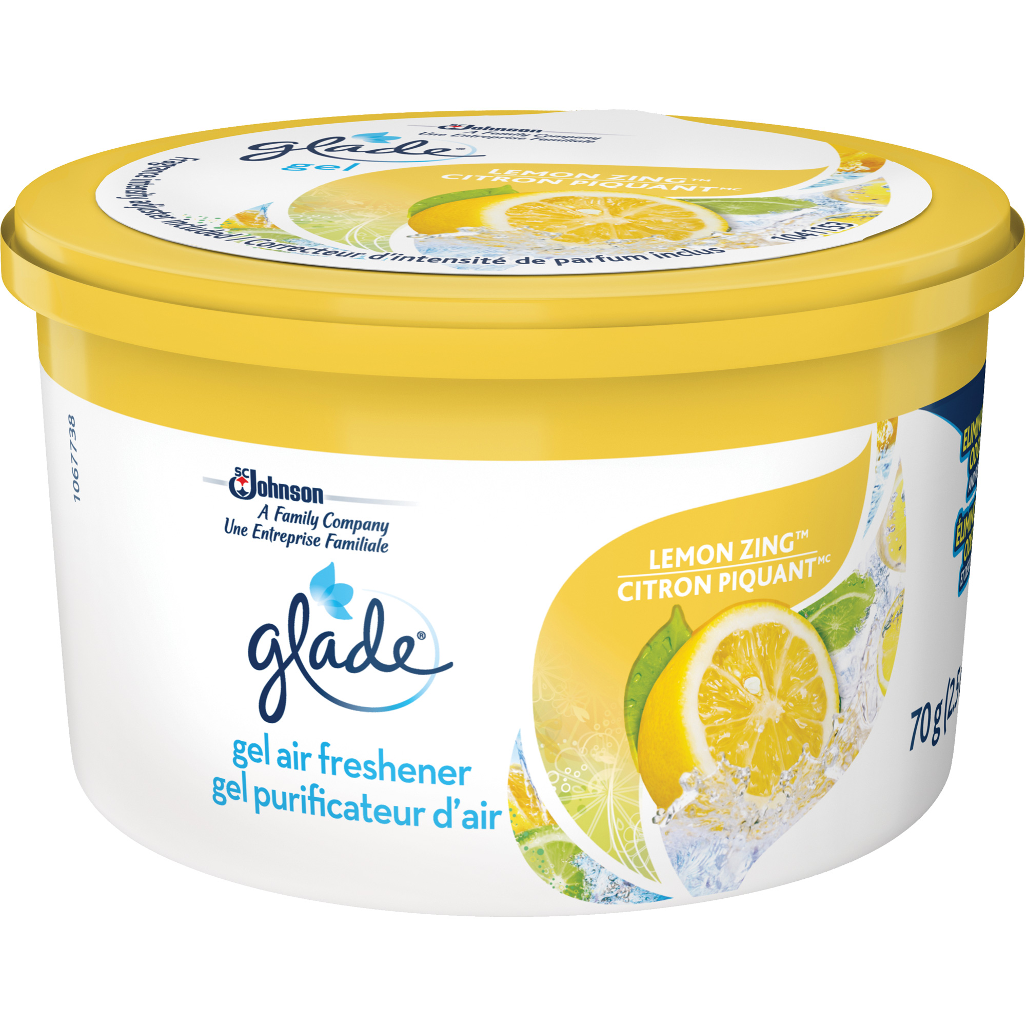 SC JOHNSON Glade® Mini Air Freshener, Lemon Zing, Gel JM366 (6230000645