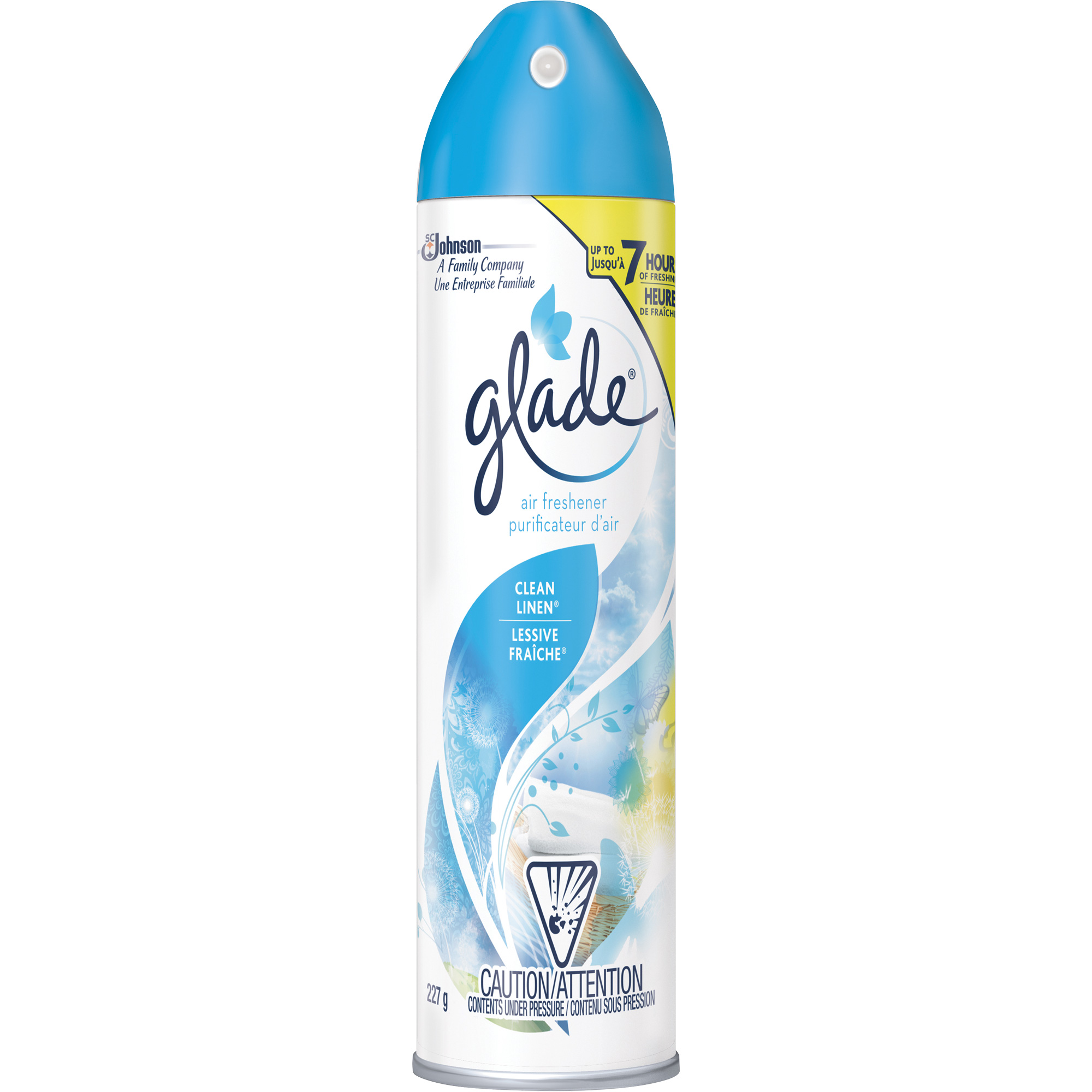 SC JOHNSON Glade® Air Freshener, Clean Linen®, Aerosol Can JM371