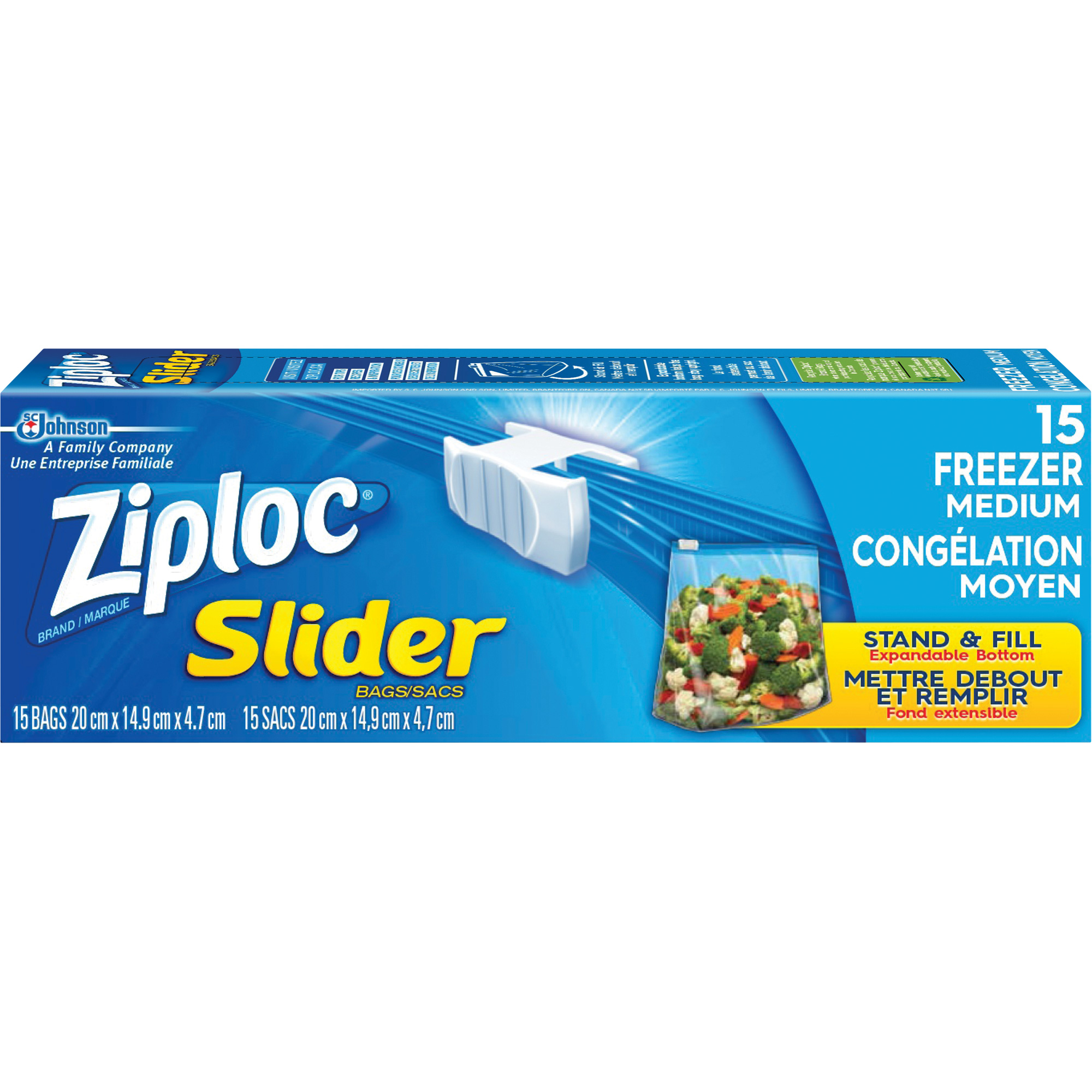 SC Johnson 10067140009604 Ziploc® Slider Freezer Bags