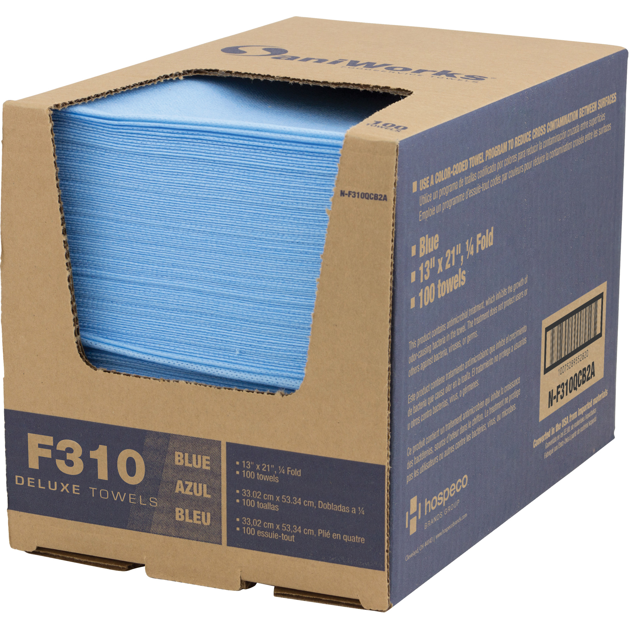 Hospeco NF310QCB2A SaniWorks® Deluxe Cloths