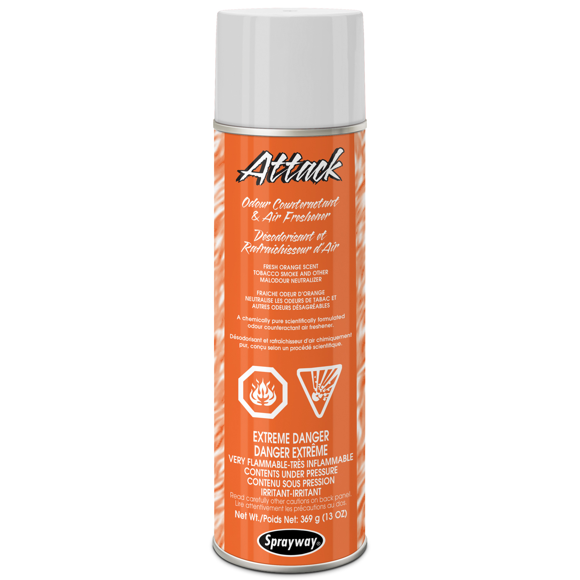 SPRAYWAY Air Freshener, Attack Orange, Aerosol Can JN582 ( SW586CW