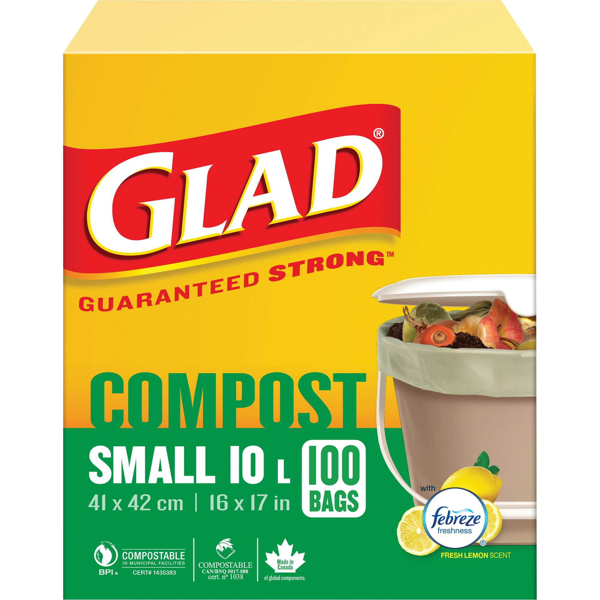 Composteur Sac Compostable Pour Bac Brun Glad 67489302650 Petits