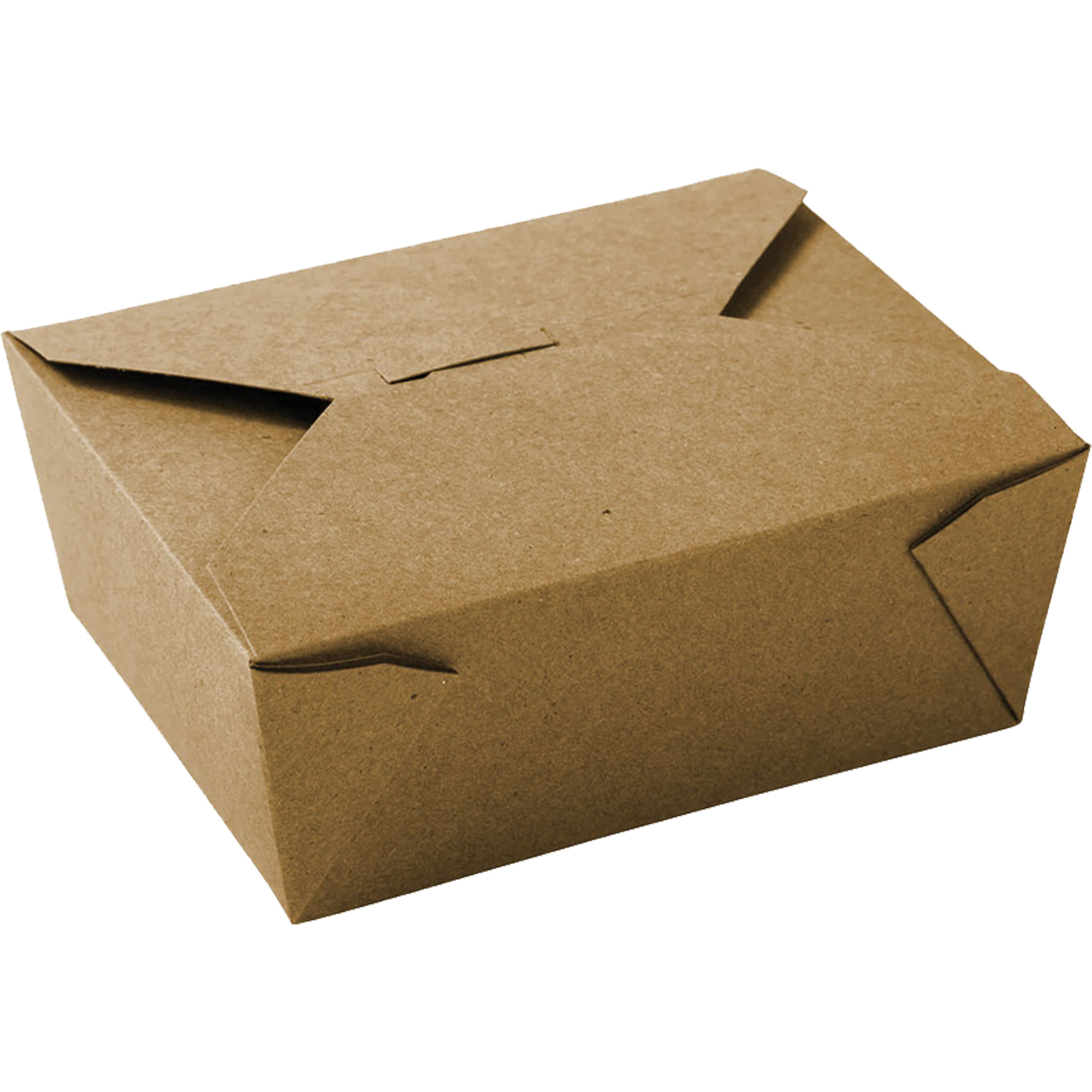 Lot 50 Boîtes Alimentaires Jetables Papier Kraft 600ml Anti-Fuite