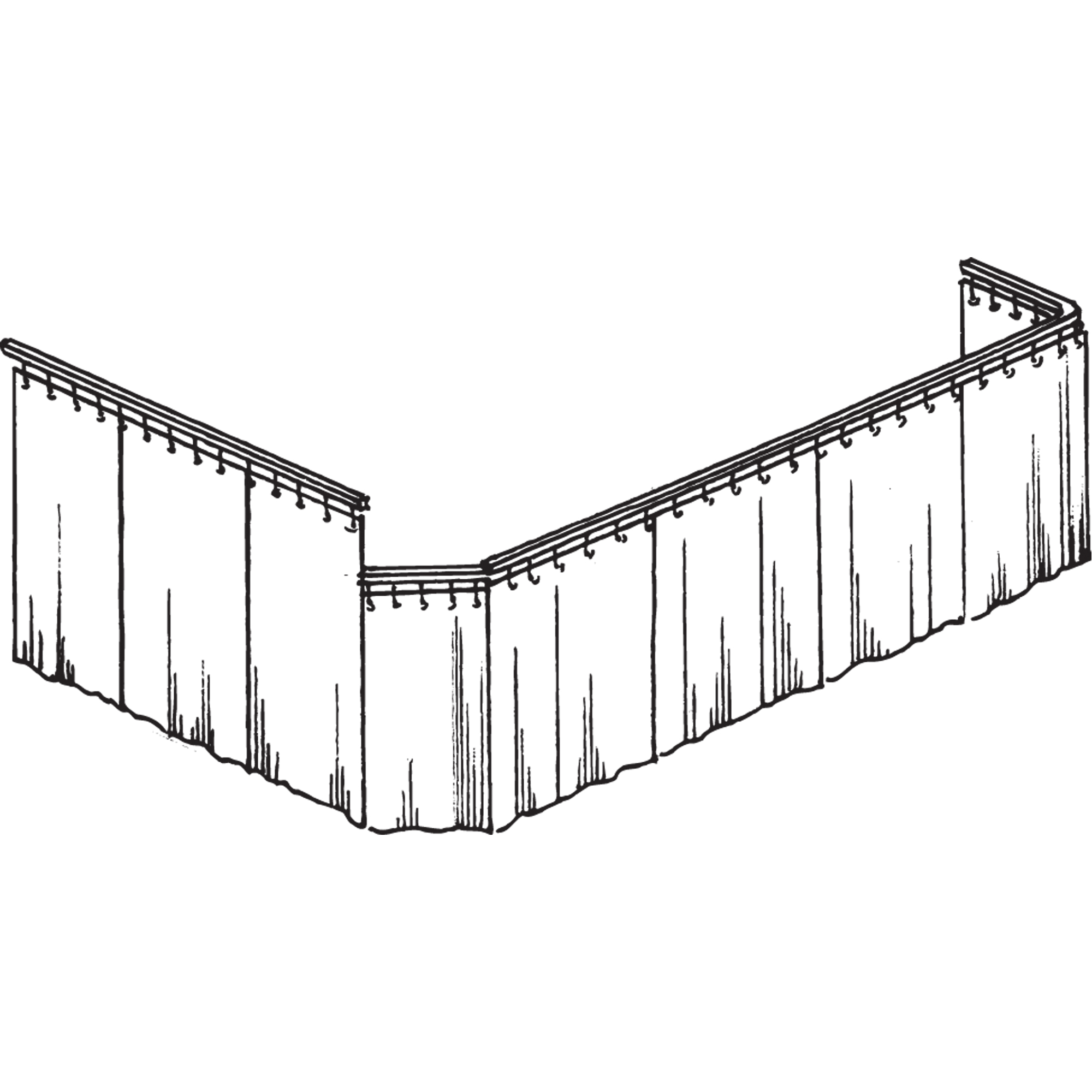 Custom Curtain Partitions KB004 Shop Curtain Partition TENAQUIP