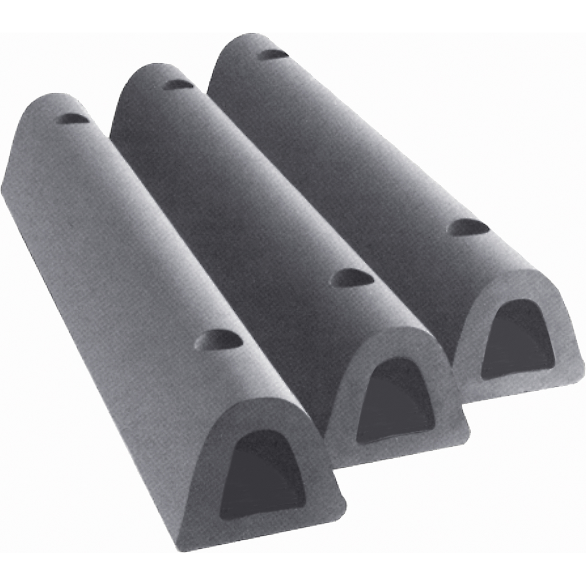 IDEAL WAREHOUSE INNOVATIONS Extruded Rubber Dock Fenders, Rubber, 41/2