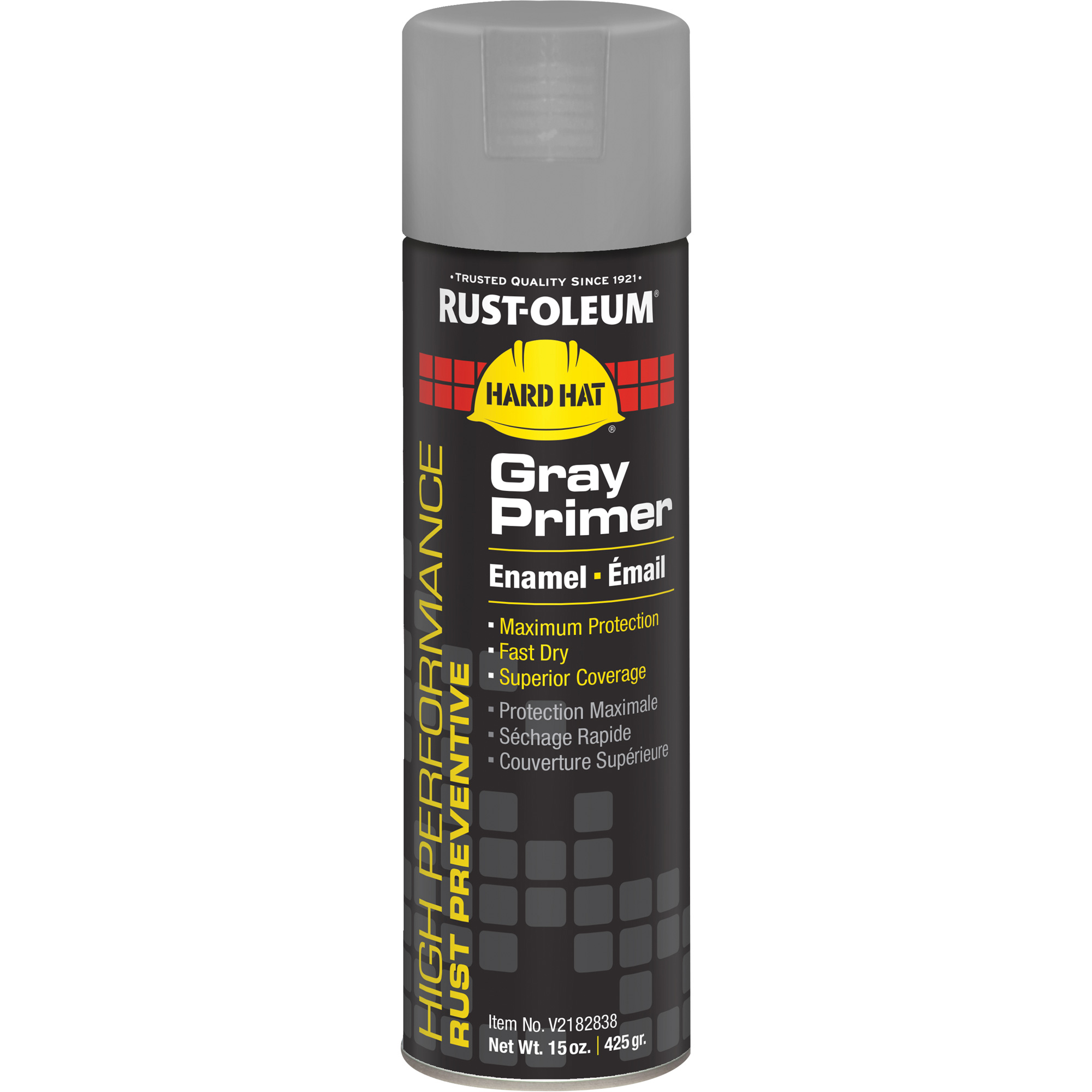 RUSTOLEUM Enamel Primer Spray Paint, Grey, 15 oz., Aerosol Can, Gloss KP398 ( V2182838) Shop