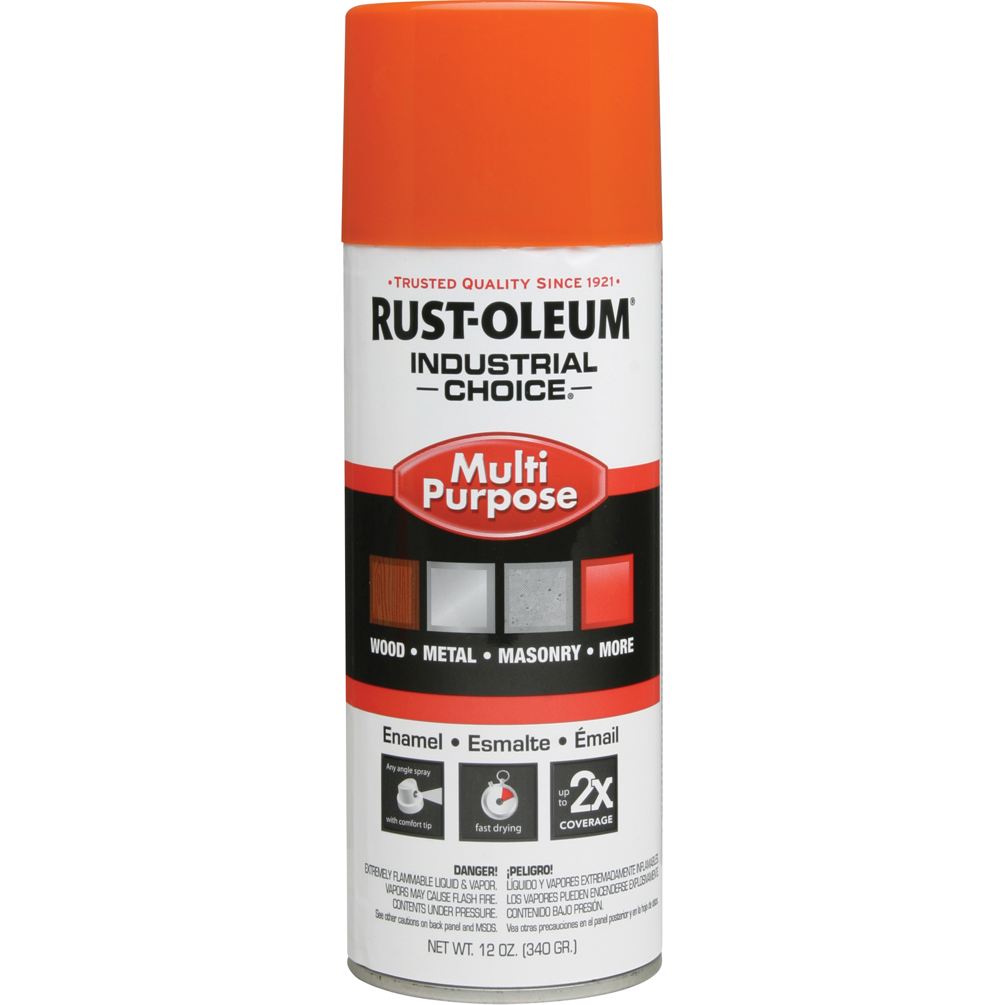 RUSTOLEUM MultiPurpose Enamel Spray Paint Safety Orange KP437