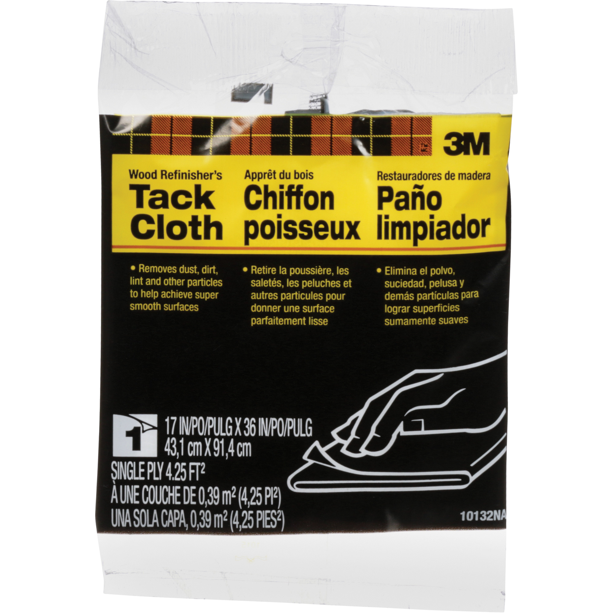 3M Wood Refinisher's Tack Cloth KQ240 (0319210132NA) Shop Tack Cloth