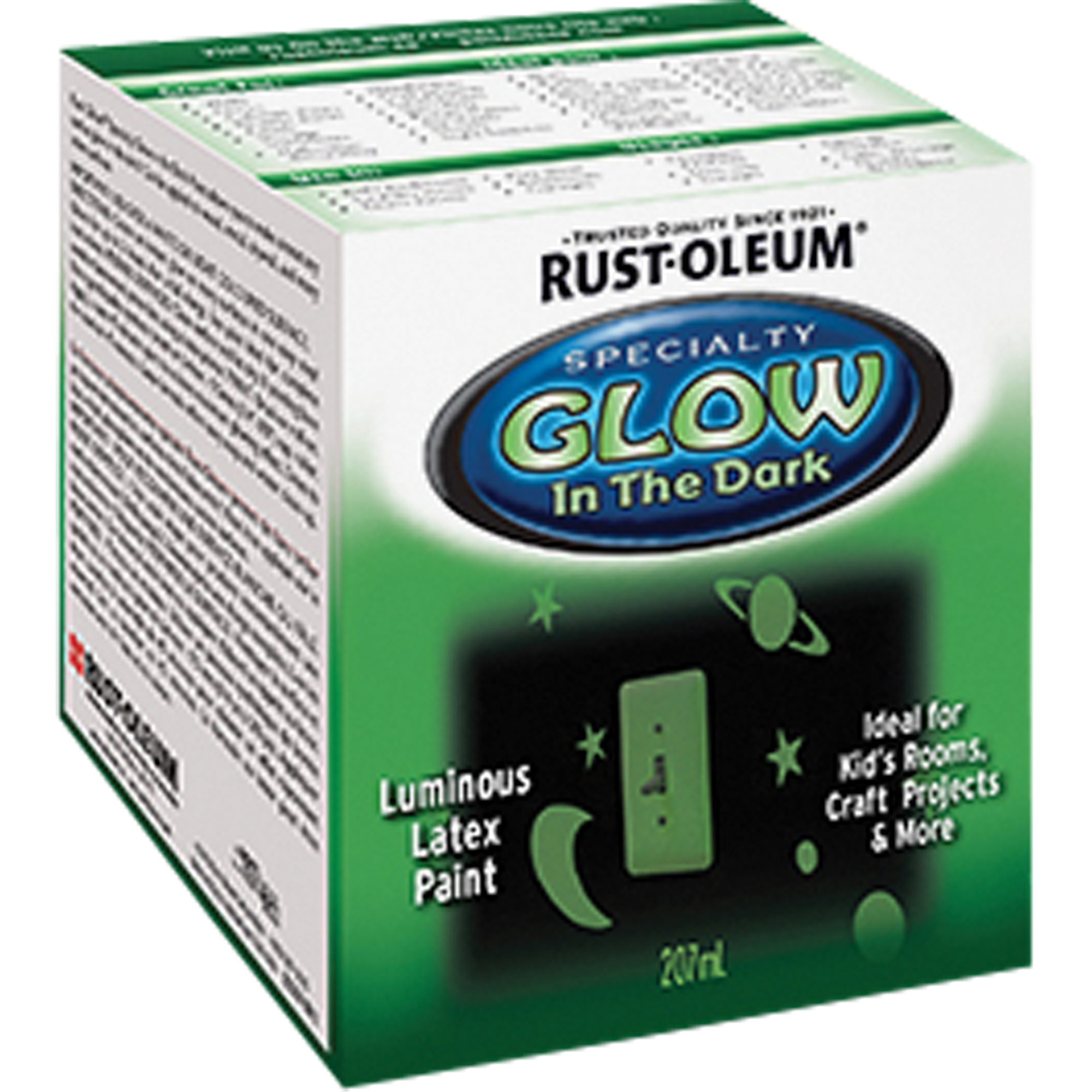 RUSTOLEUM Specialty GlowintheDark Paint, Kit, Clear KQ429 (223237