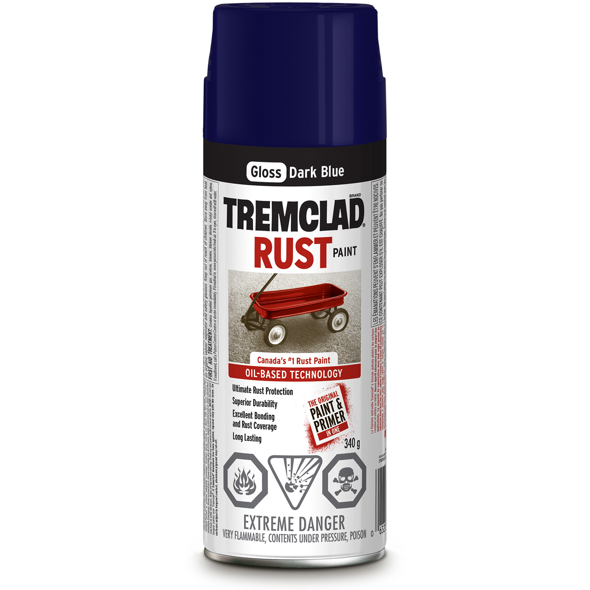 Peinture auto en spray 400 ml Brillant RAL 5002 bleu marine