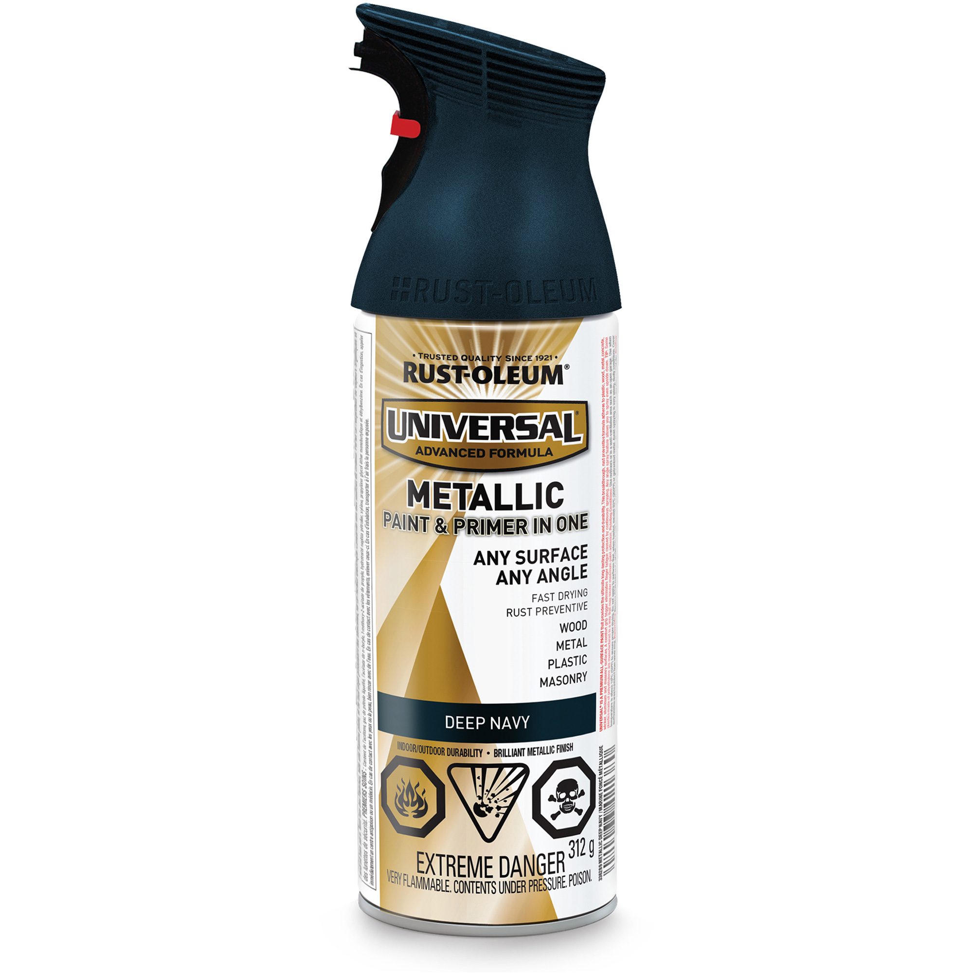 RustOleum 336289 Universal® Spray Paint, Blue, Metallic, Aerosol Can