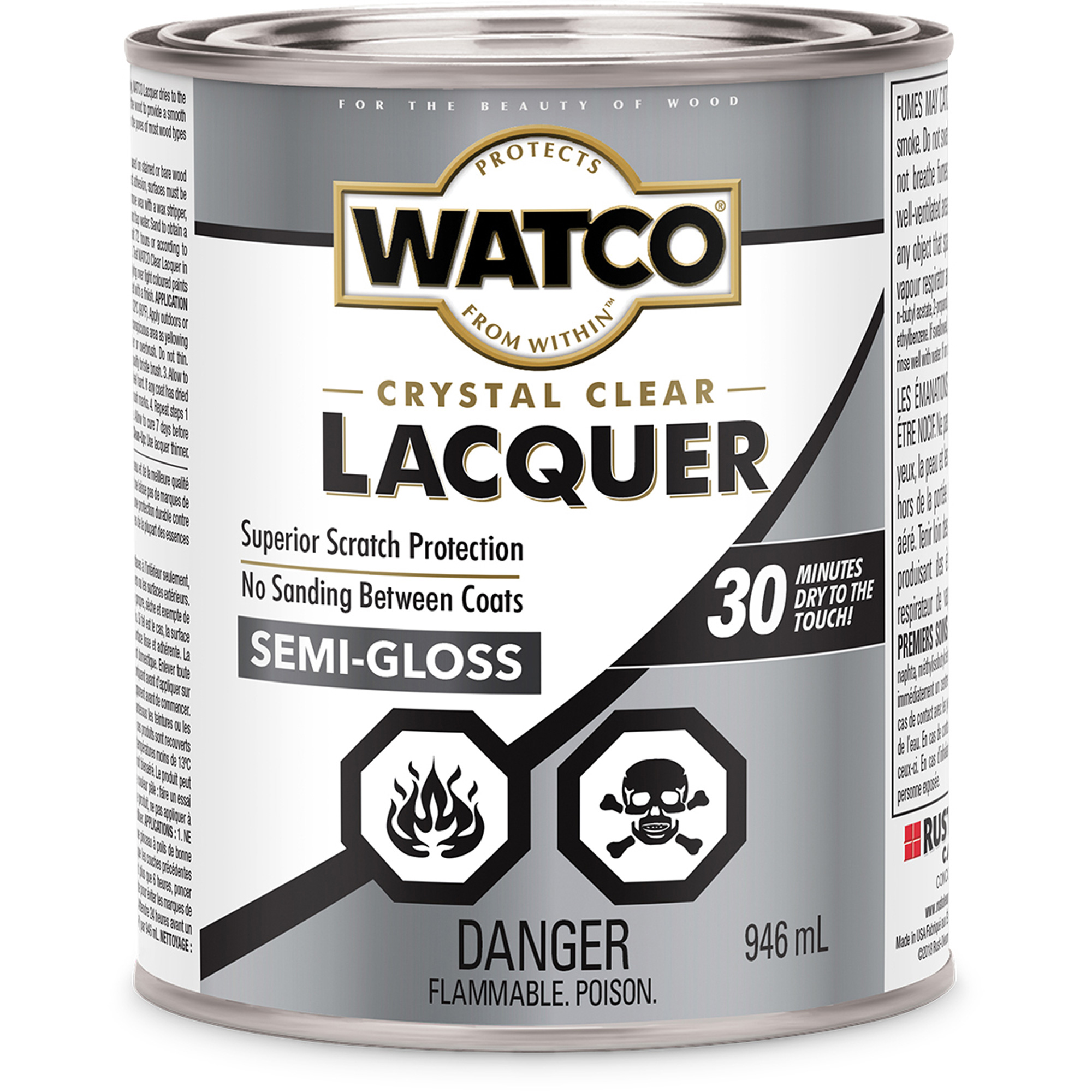 Rust-Oleum Y63141 Watco® Lacquer Clear Wood Finish