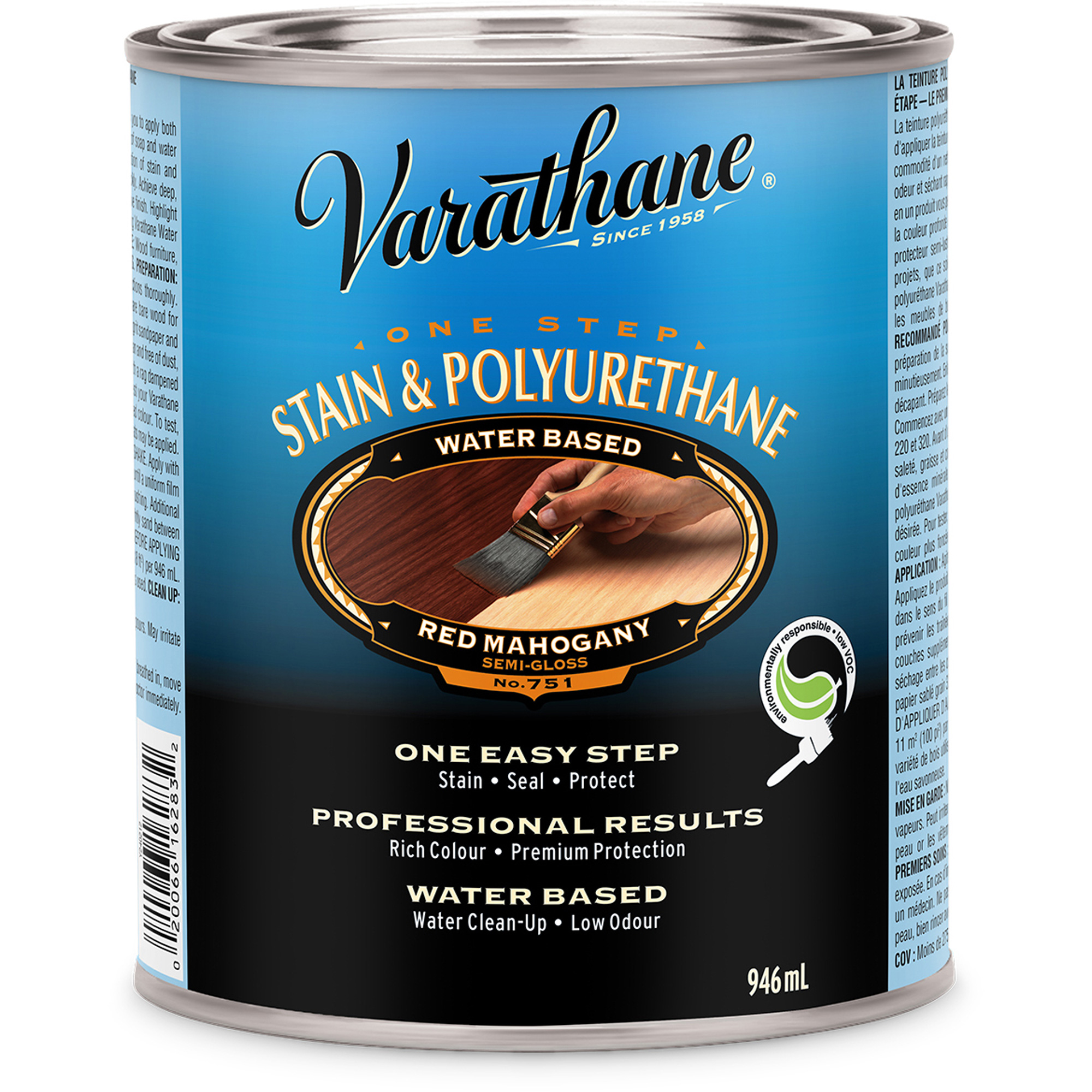RUST-OLEUM Varathane® One Step Stain & Polyurethane KR148 (Y240212H - How To Apply Varathane Stain And Poly In One