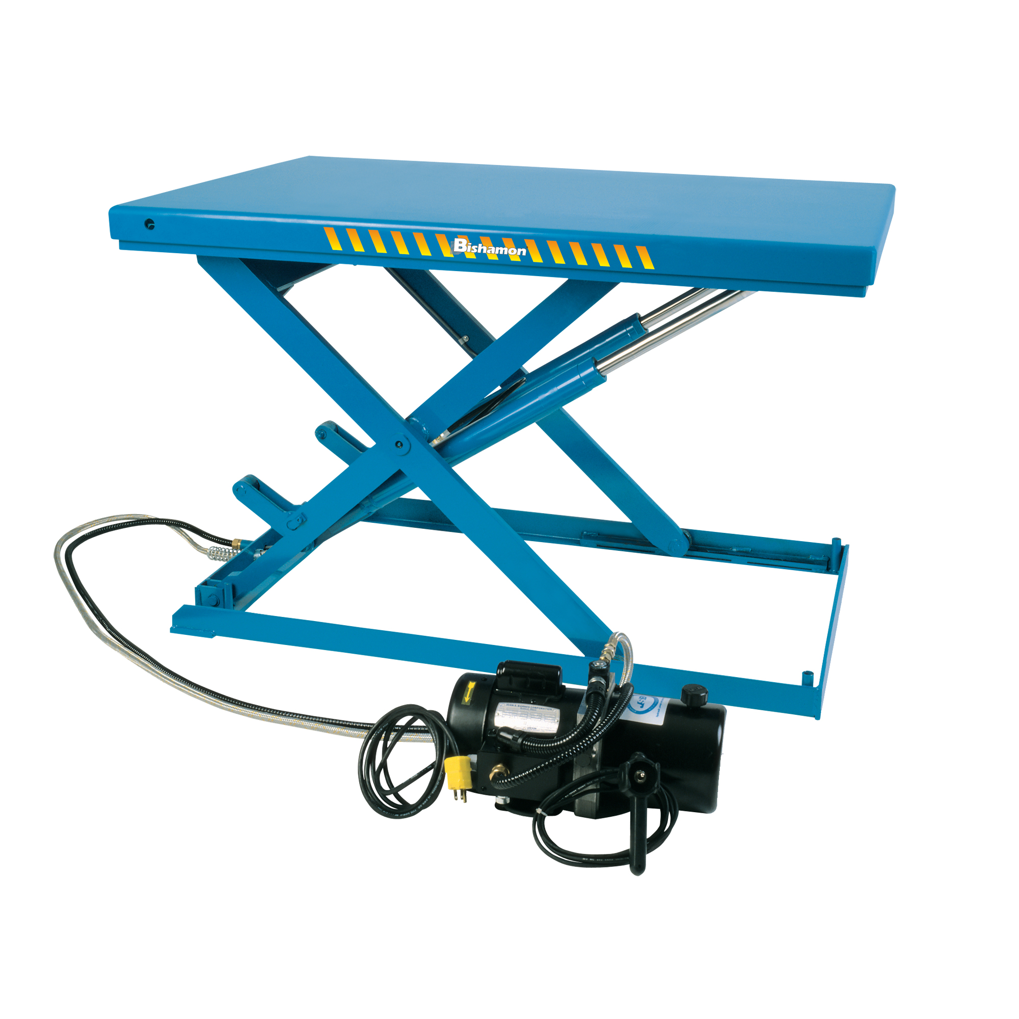 BISHAMON LoProfile ElectricHydraulic Scissor Lift Table LV445 (LX50L