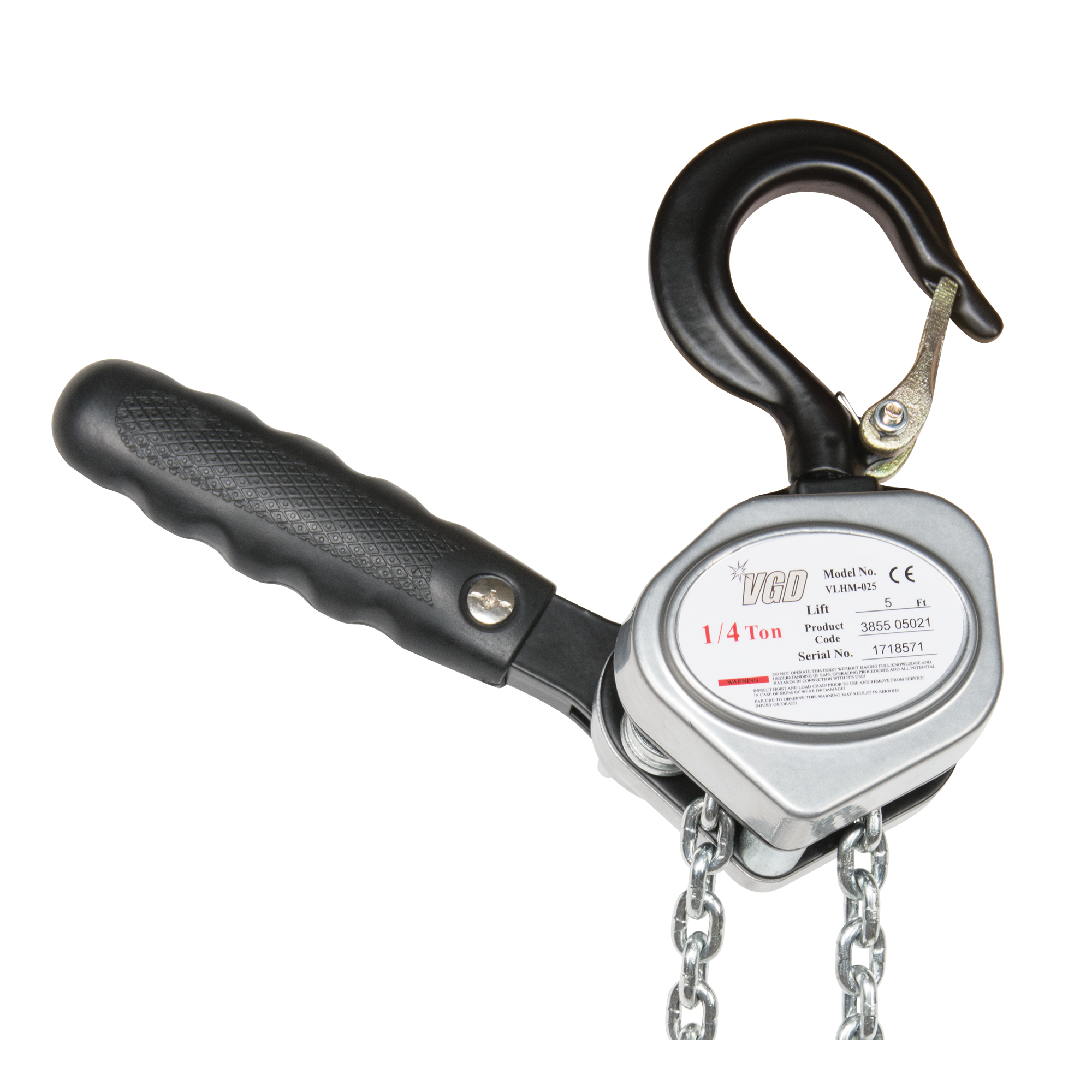 VANGUARD STEEL Mini Lever Hoist, 10' Lift, 550 lbs. (0.275 tons