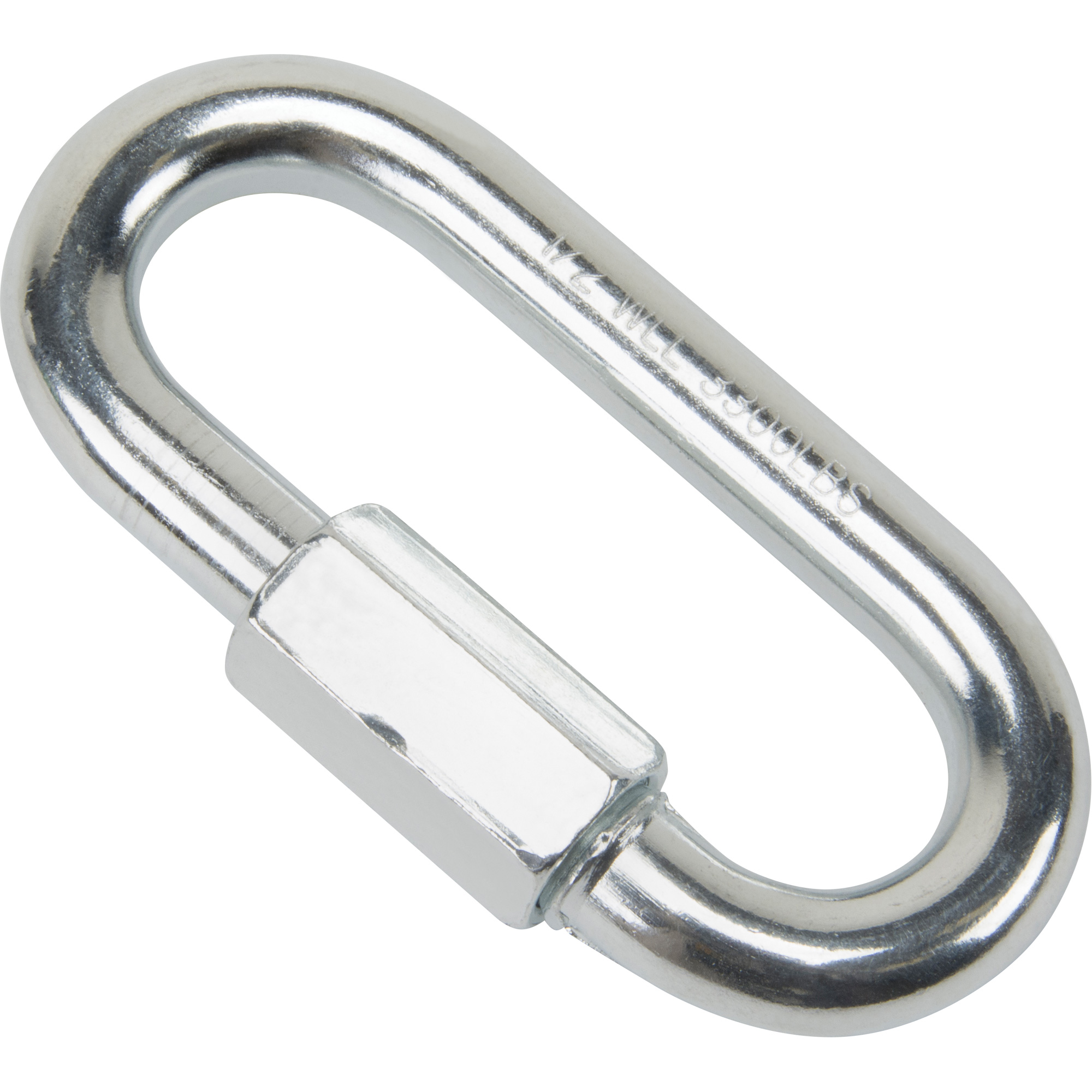 D Shape Locking Carabiner - Zinc Plated Quick Link Camp Oval Quick Link Chain