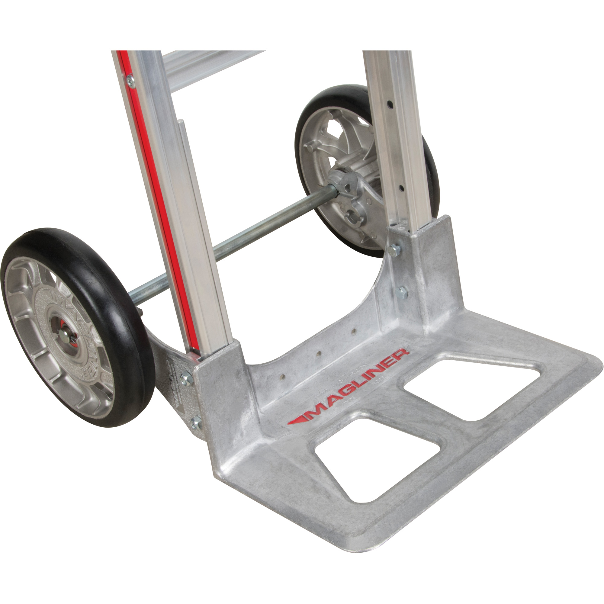 MAGLINER Knocked Down Hand Truck, PHandle Handle, Aluminum, 52" Height