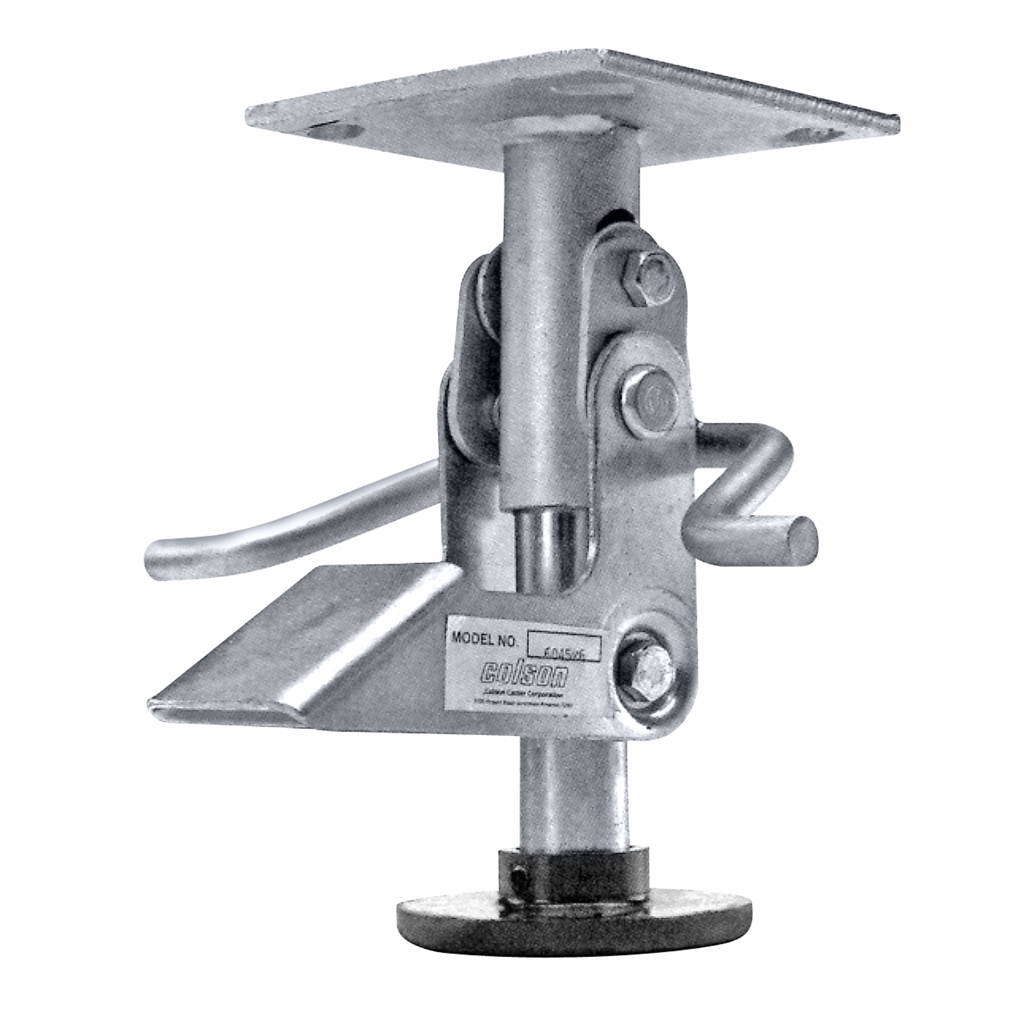 Colson HeavyDuty Floor Lock Brake, 73/4" Extended Height, 621/32