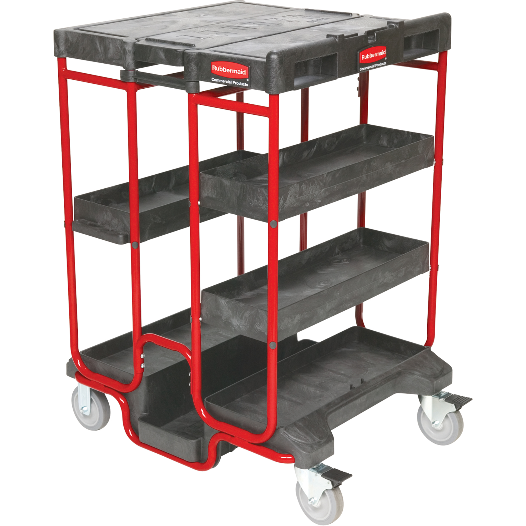 RUBBERMAID Ladder Carts MI823 (FG9T5700BLA) Shop Ladder Cart TENAQUIP