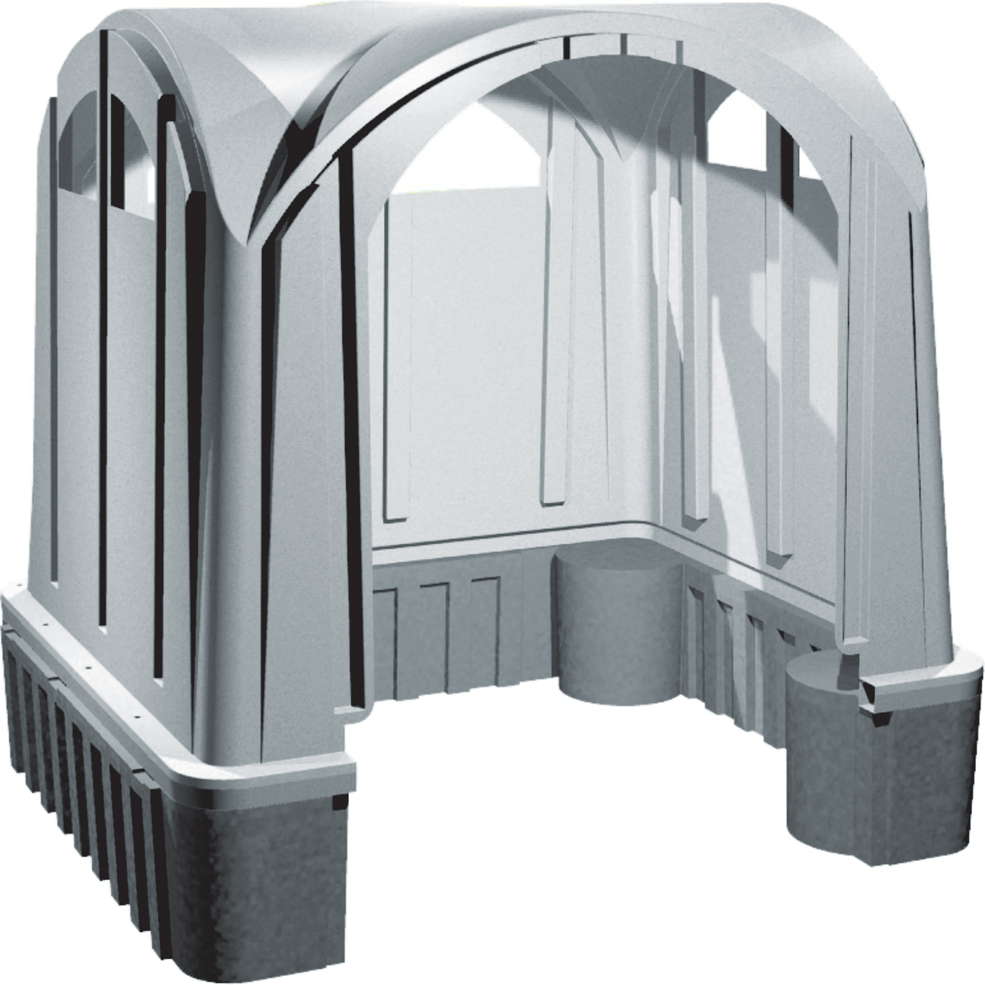 ROTEK PLASTIC Outdoor Poly Shelters MK710 ( SHELTER 3 WALL GREY) | Shop
