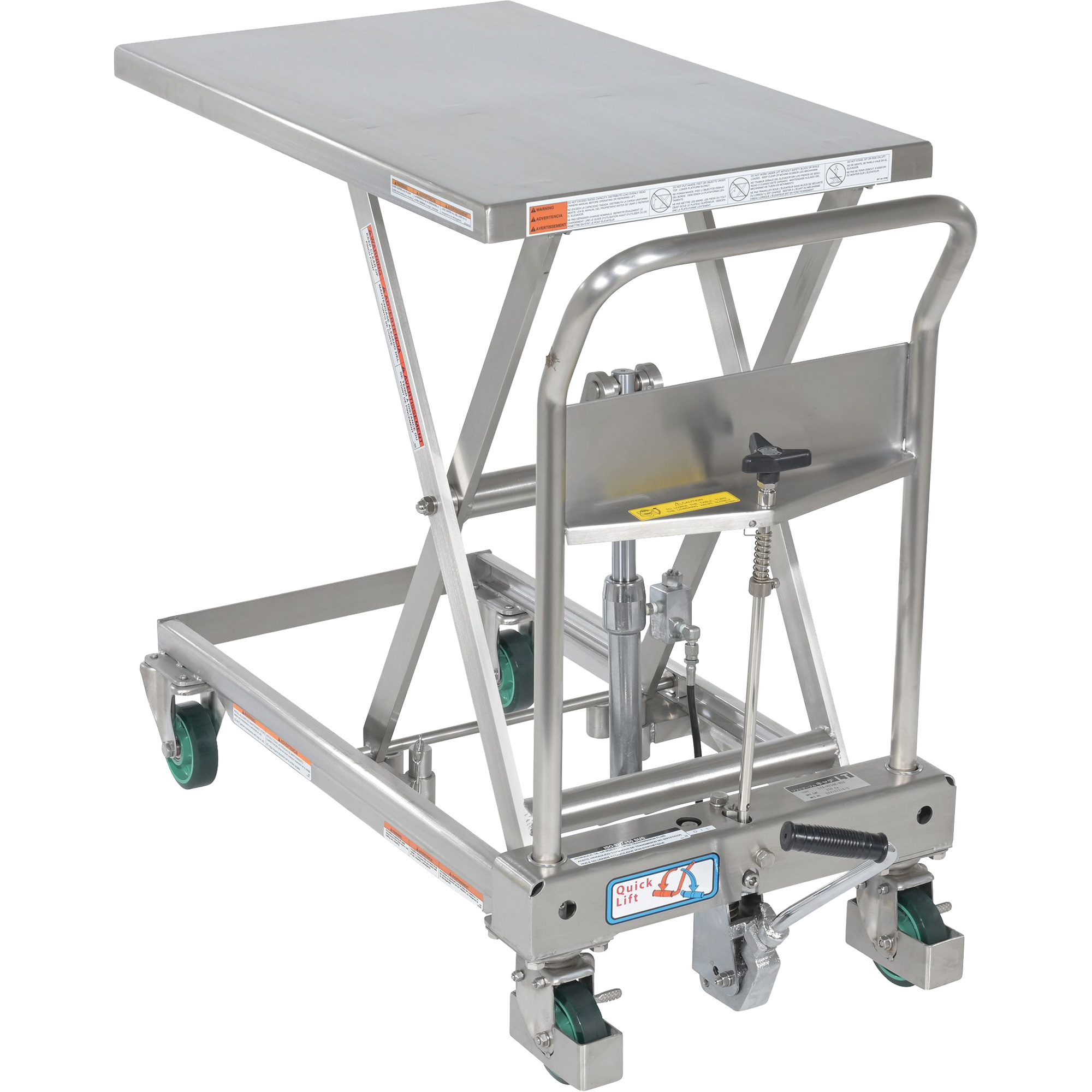 Vestil Stainless Steel Hydraulic Scissor Lift Tables Mk812 Cart