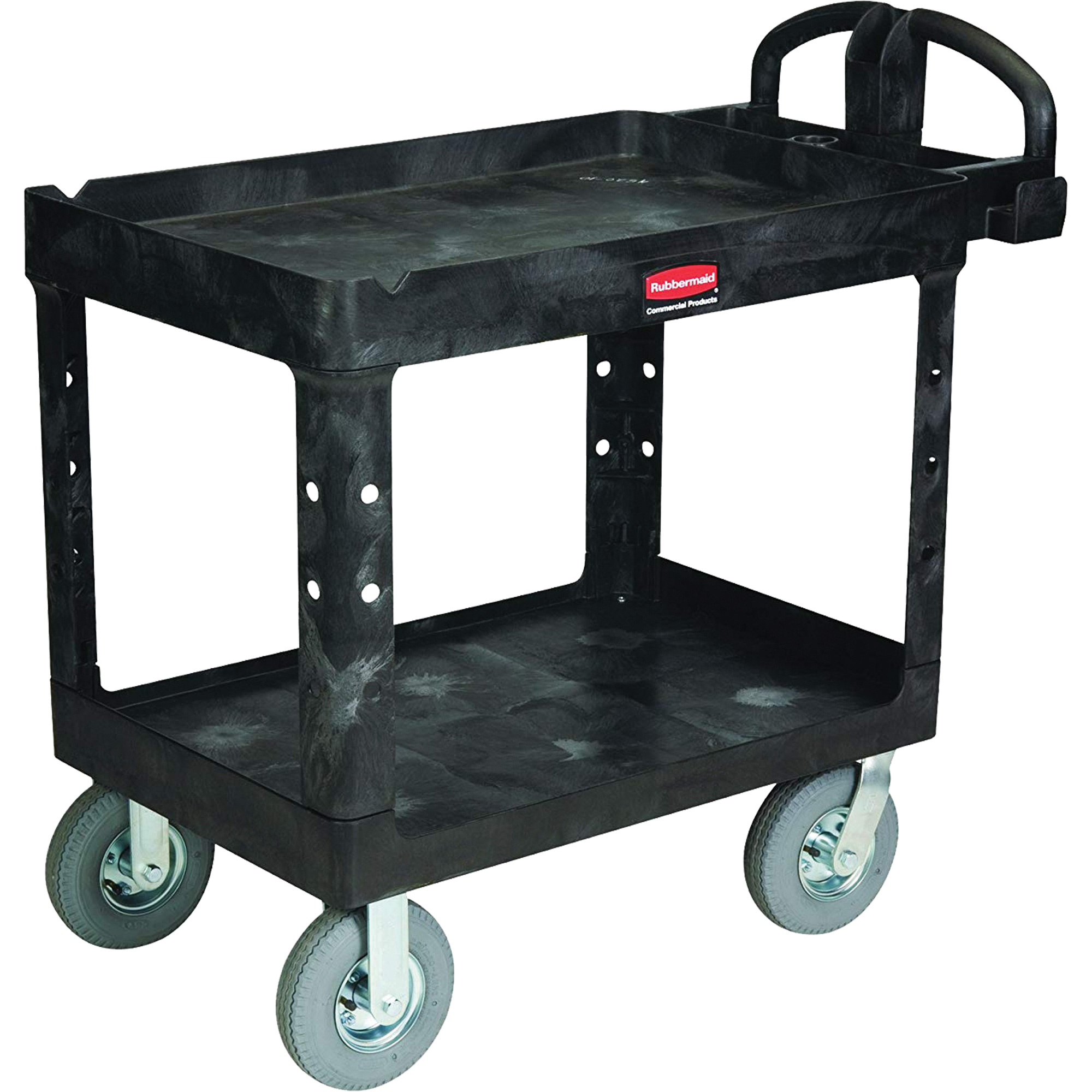 Rubbermaid FG452010BLA Chariot utilitaire robuste 2 tiers 25 1 4