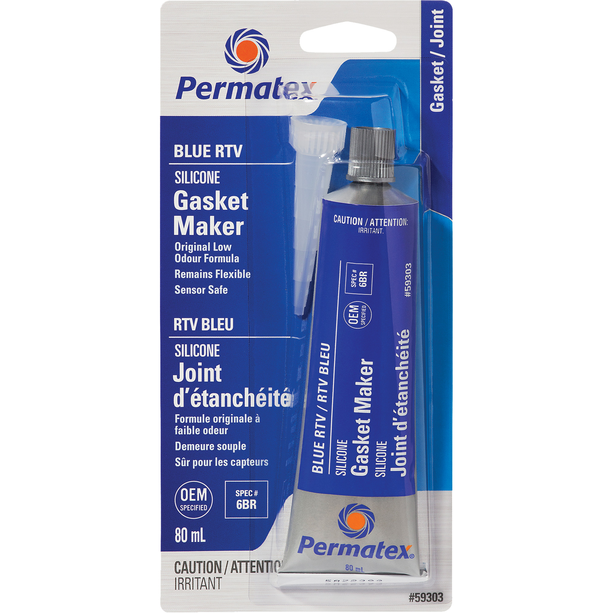 PERMATEX RTV Gasket Maker, Tube, Blue NIR844 (59303) Shop Gasket