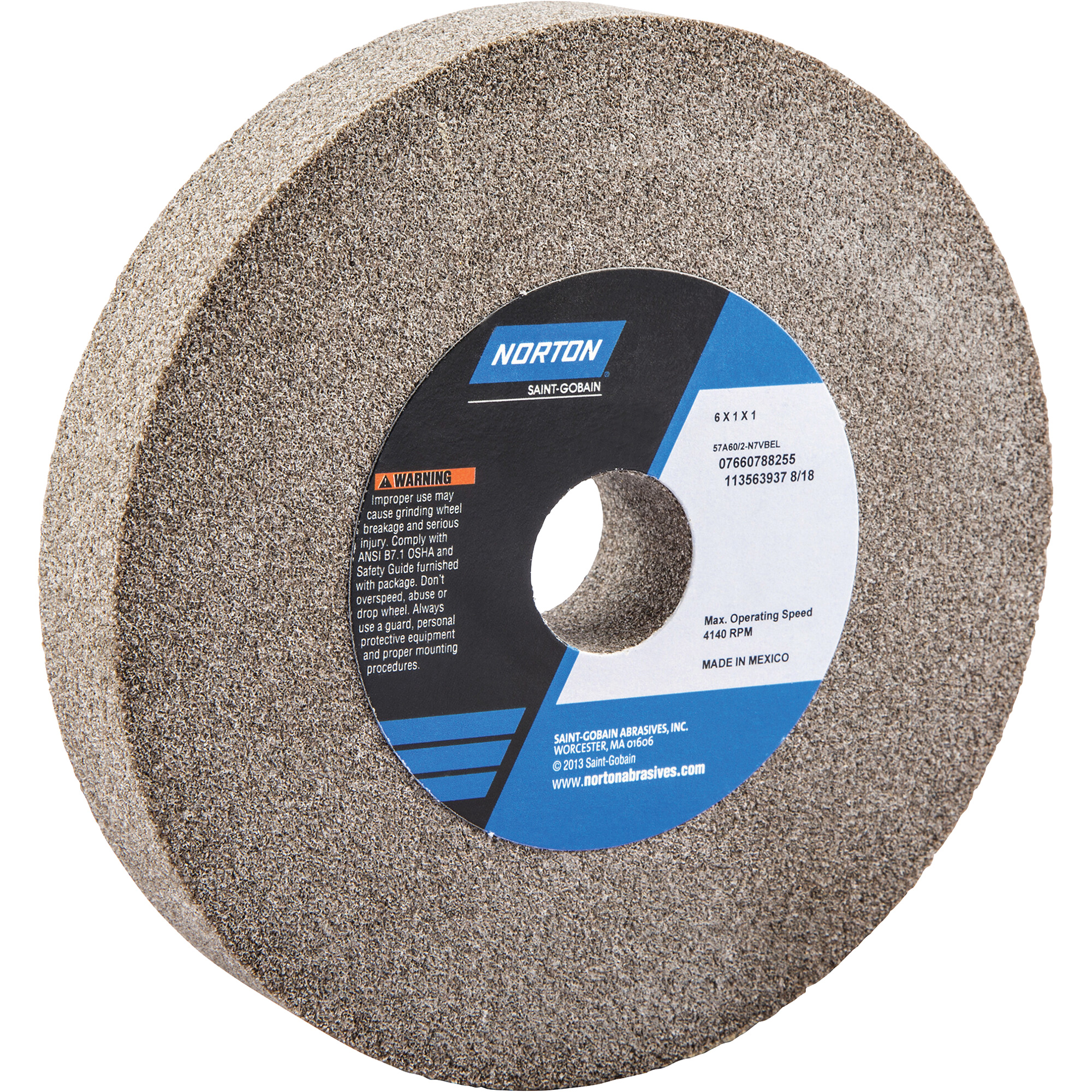 オロチン Norton 07660788255 Bench Grinding Wheels - Gemini, 6