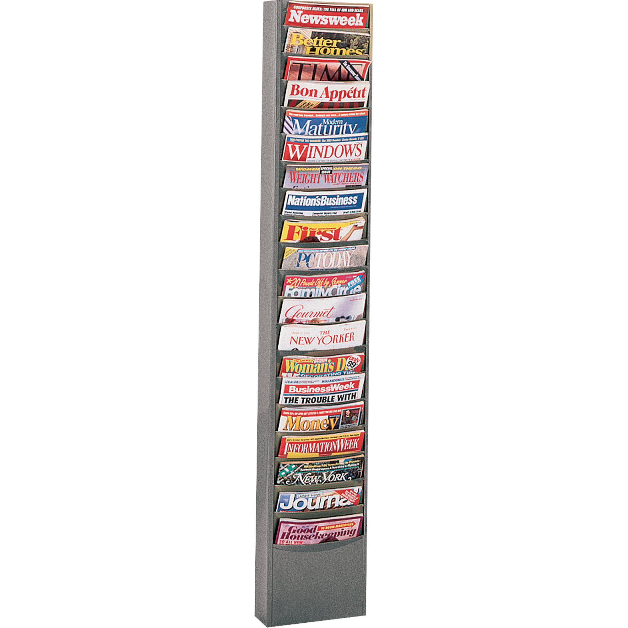 Durham Manufacturing 411-95 Literature Storage Racks, Stationary, 20 ...