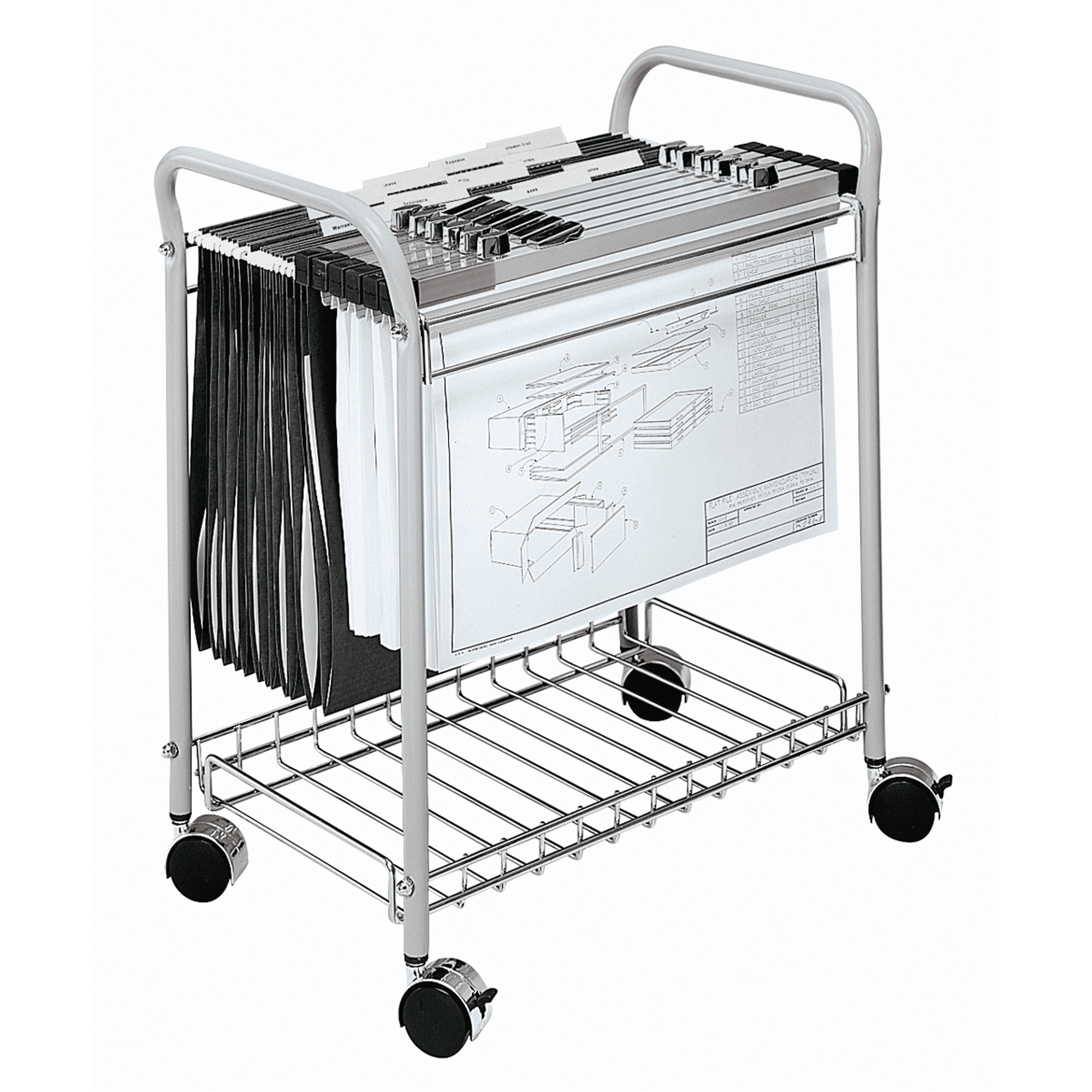 SAFCO Rolling Project File OE134 (5225) Shop File Cart TENAQUIP