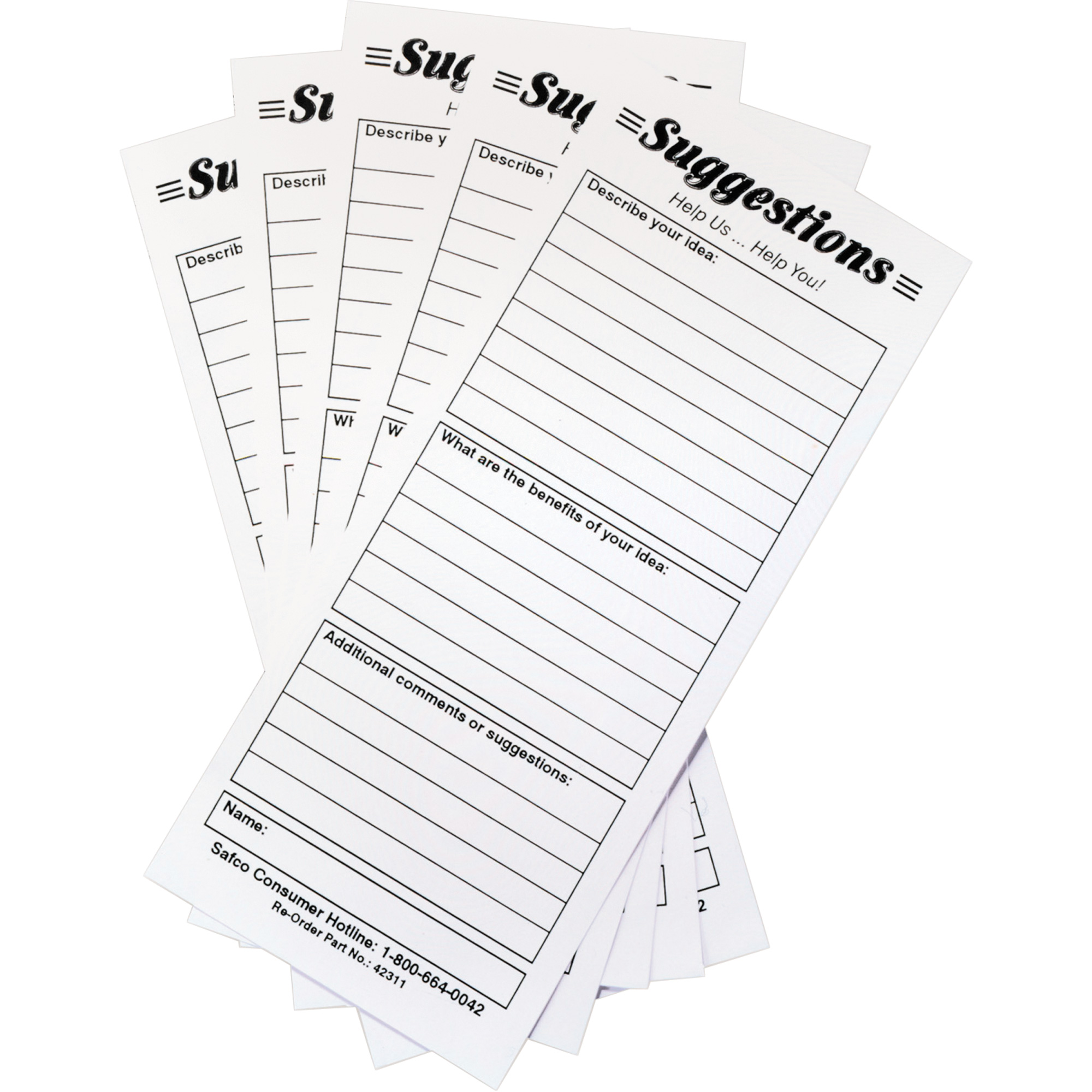 SAFCO Suggestion Boxes Suggestion Cards, 25/pkg OE811 (4231) Shop