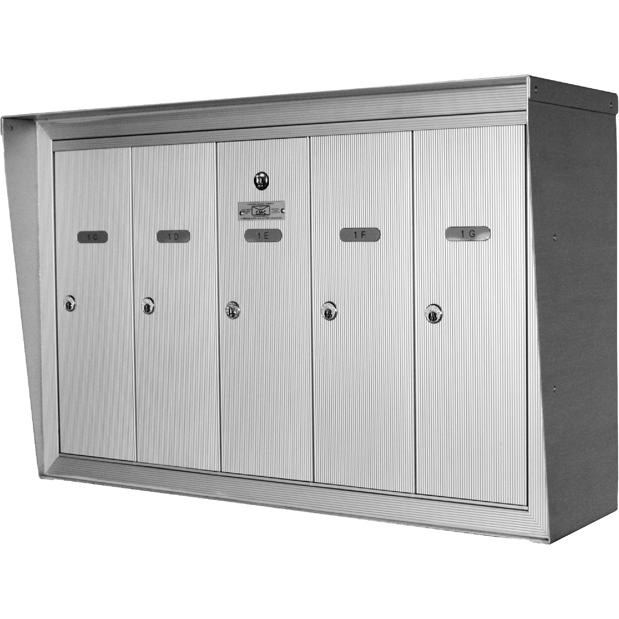 美品 LaVieNS350/GAB【office】 Canadian Mailbox Company NS301-ALUMINUM-5 Single Deck Mailboxes