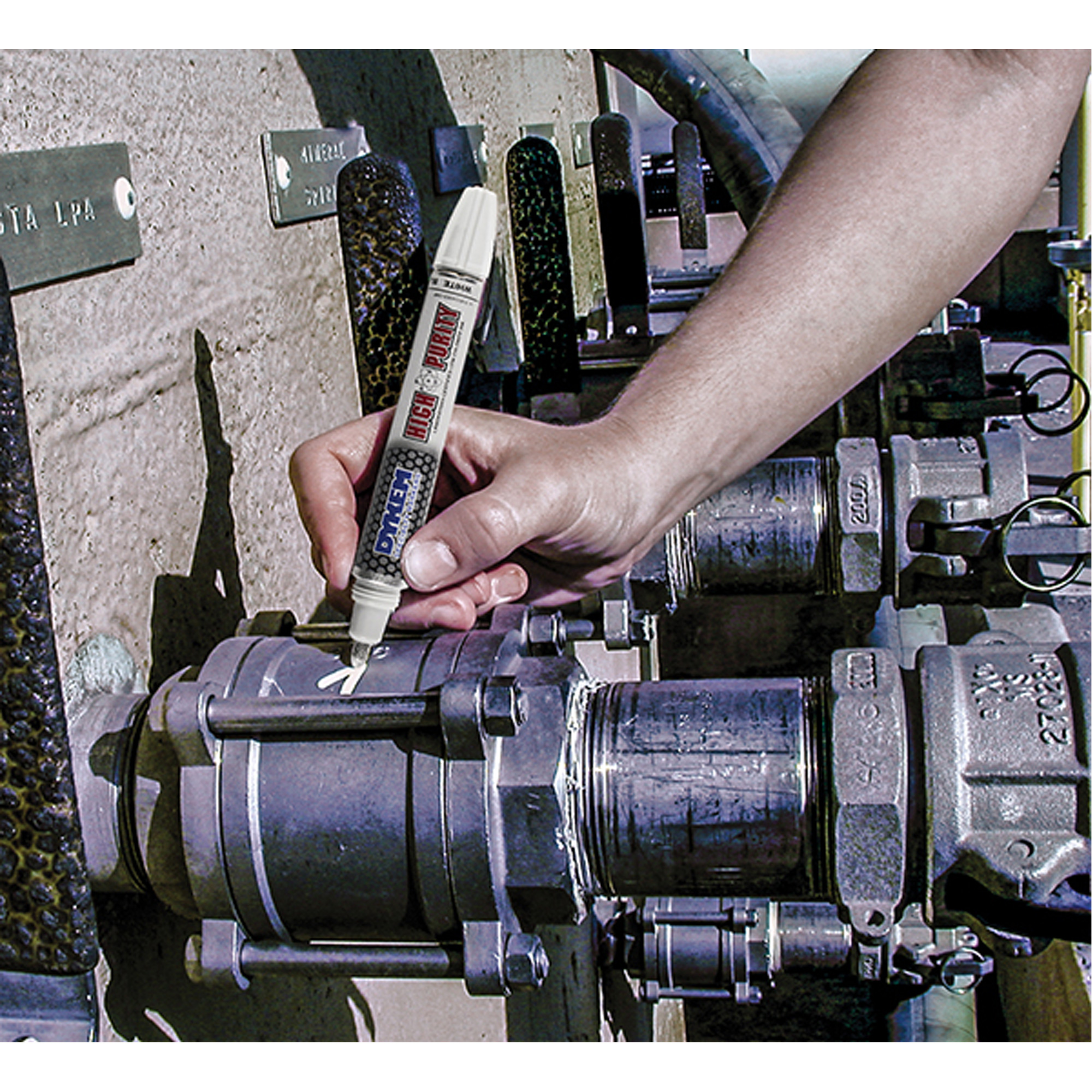 DYKEM Felt Tip Paint Marker, Liquid, White OQ814 (44729) Shop Paint