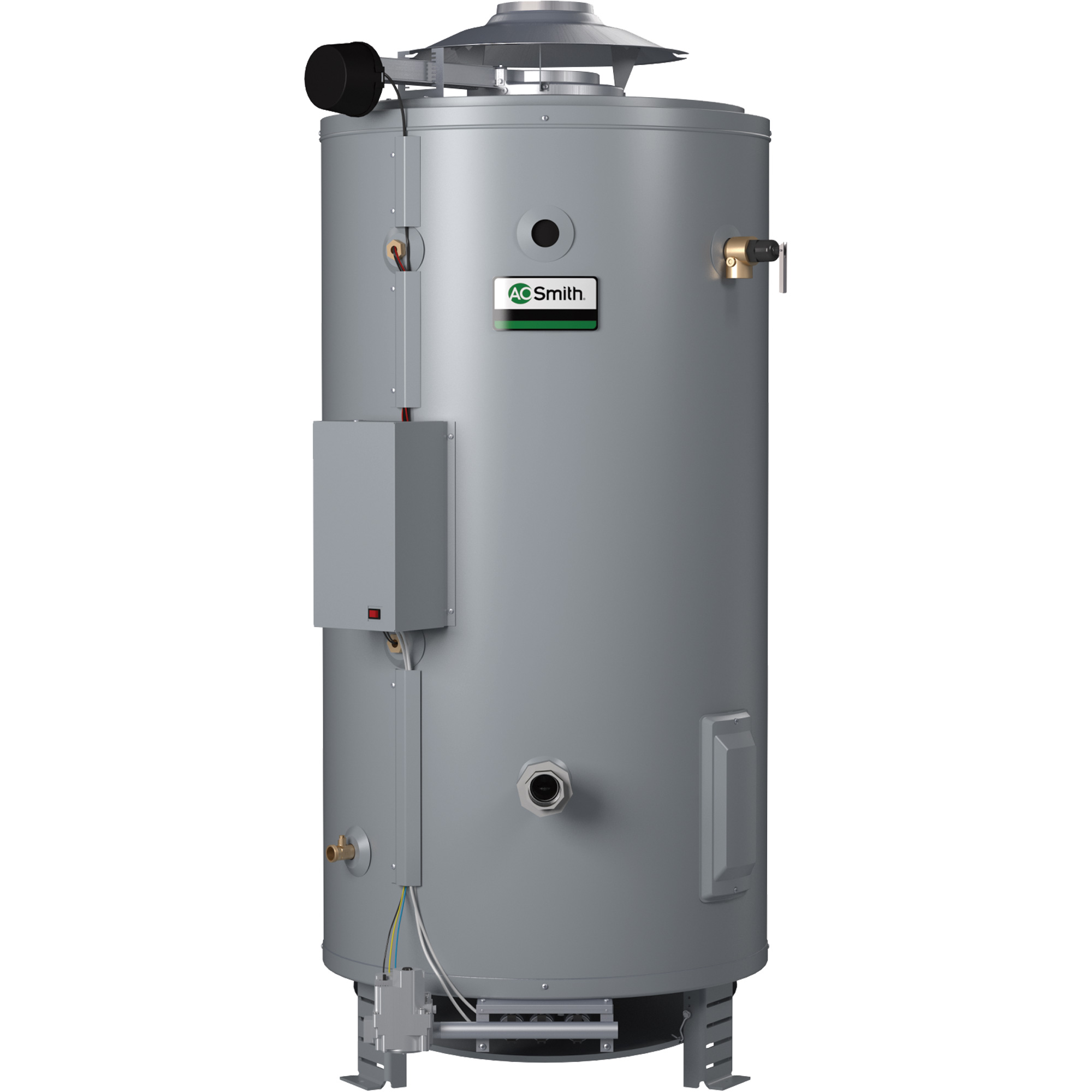 A.O. SMITH 100119132 BTRC Master-Fit® Gas Water Heater, 288 L Capacity,  179100 BTUs, Atmospheric Vent
