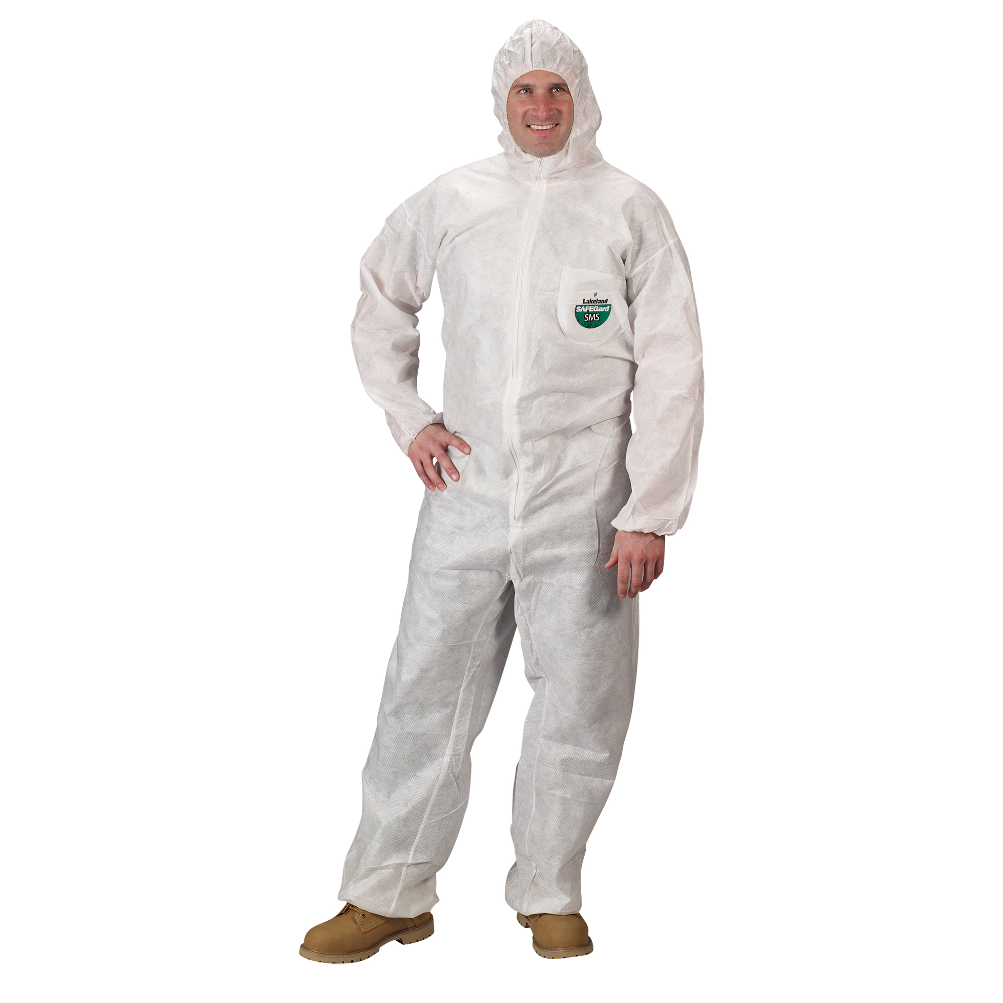 LAKELAND Safegard® Hooded Coveralls SAN822 (C8428MWSF) Shop