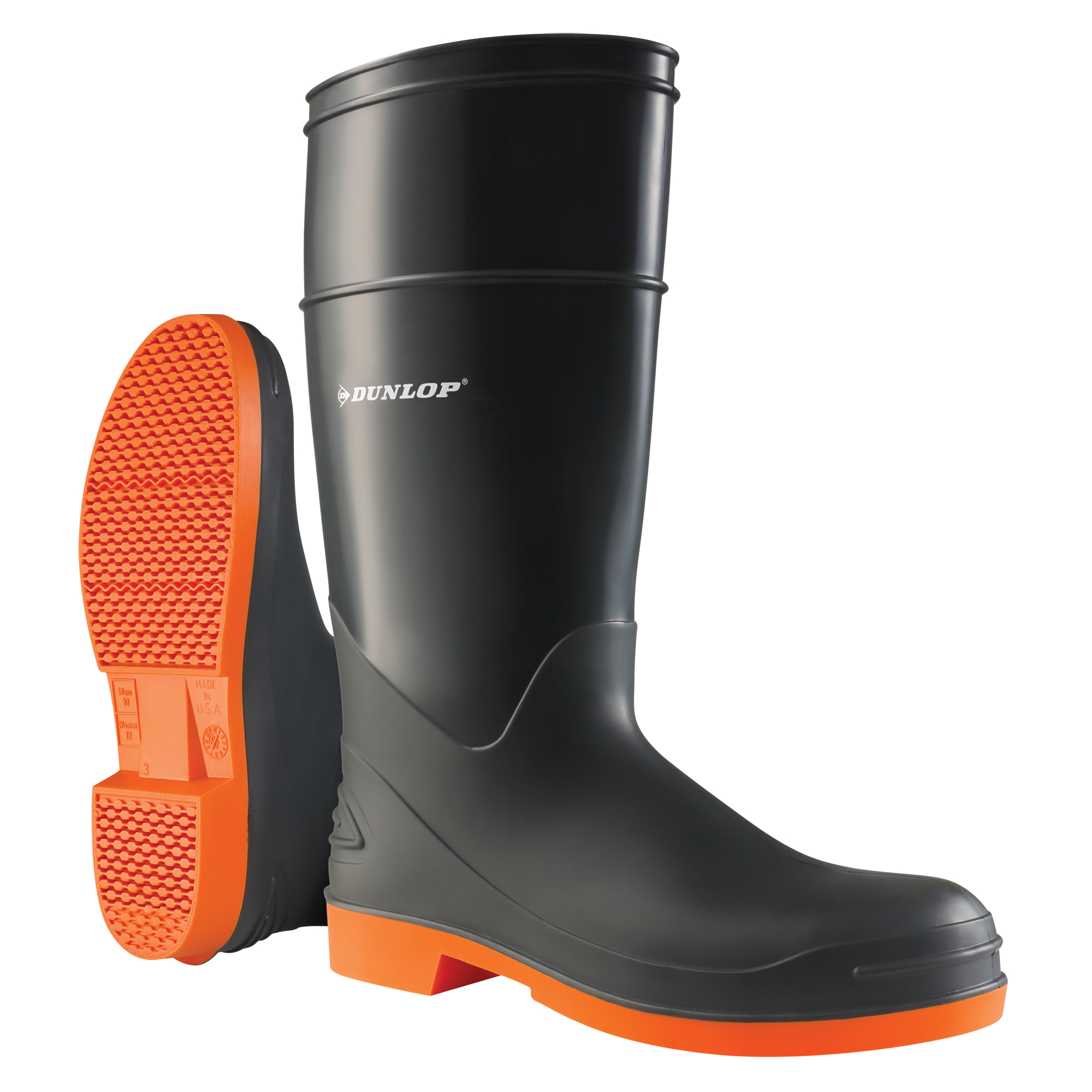 Dunlop Protective Footwear 87982 10 16 SureFlex Boots PVC Nitrile Steel Toe Size 10 Puncture Resistant Sole