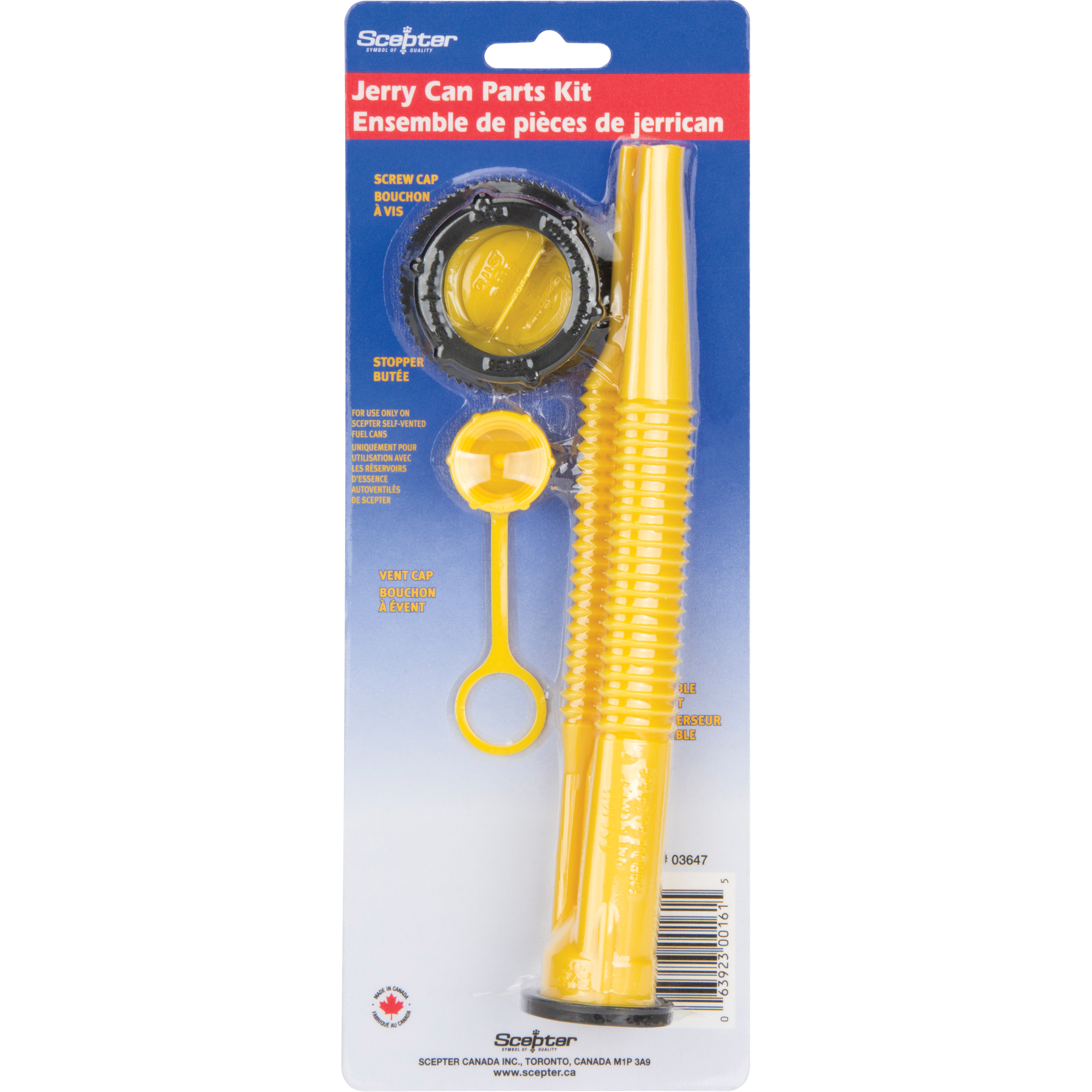 Scepter 03647 Jerry Can Replacement Cap/Stopper & Spout