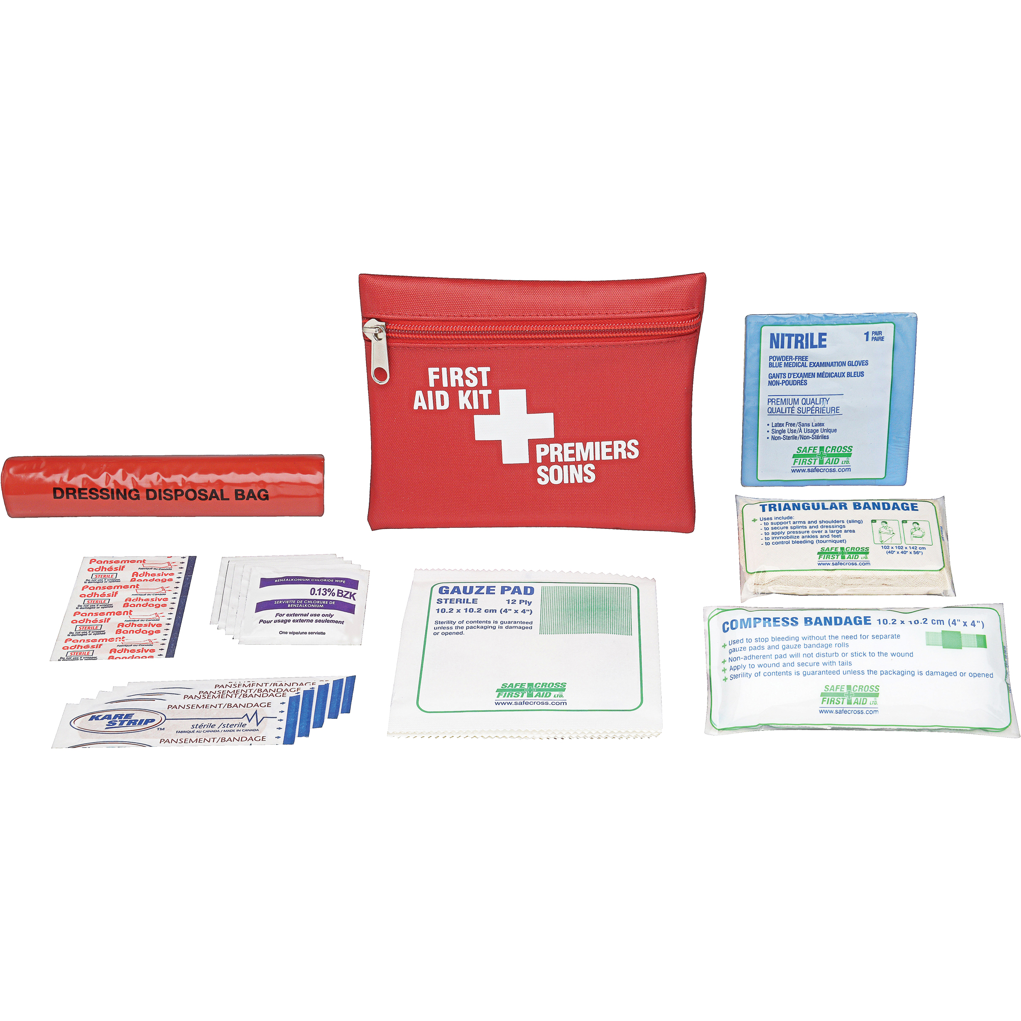 SAFECROSS Regulation First Aid Kits, Pouch SAY131 (50154B) Shop