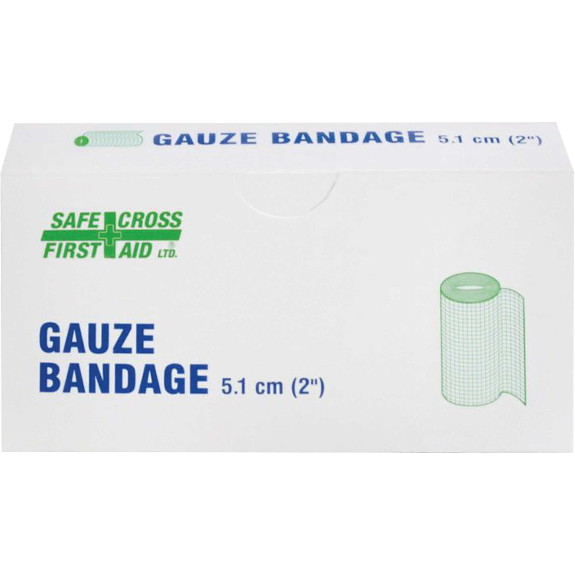 SAFECROSS Gauze Bandage , Roll, 15' L x 1" W, Medical Device Class 1