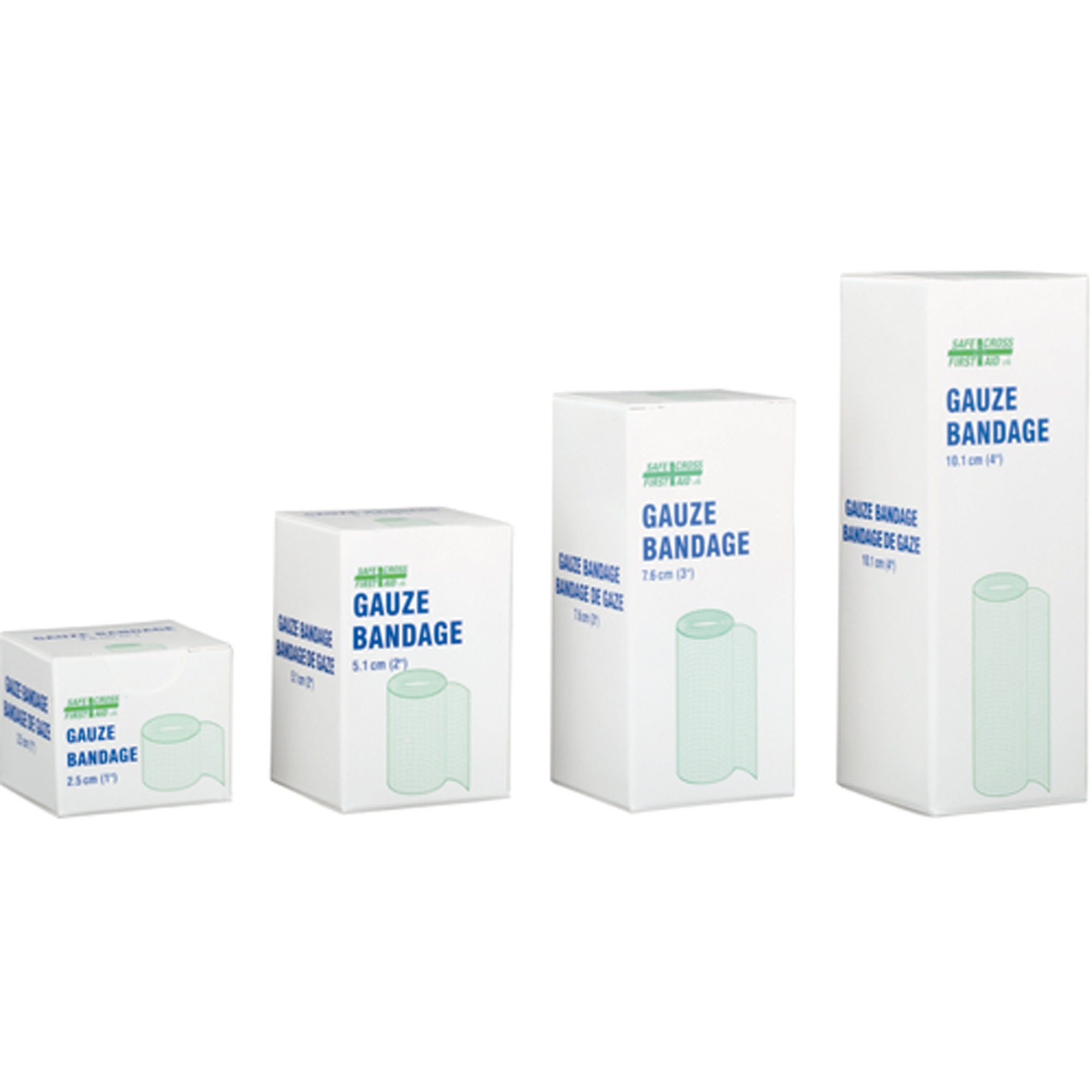 SAFECROSS Gauze Bandage , Roll, 30' L x 1" W, Medical Device Class 1